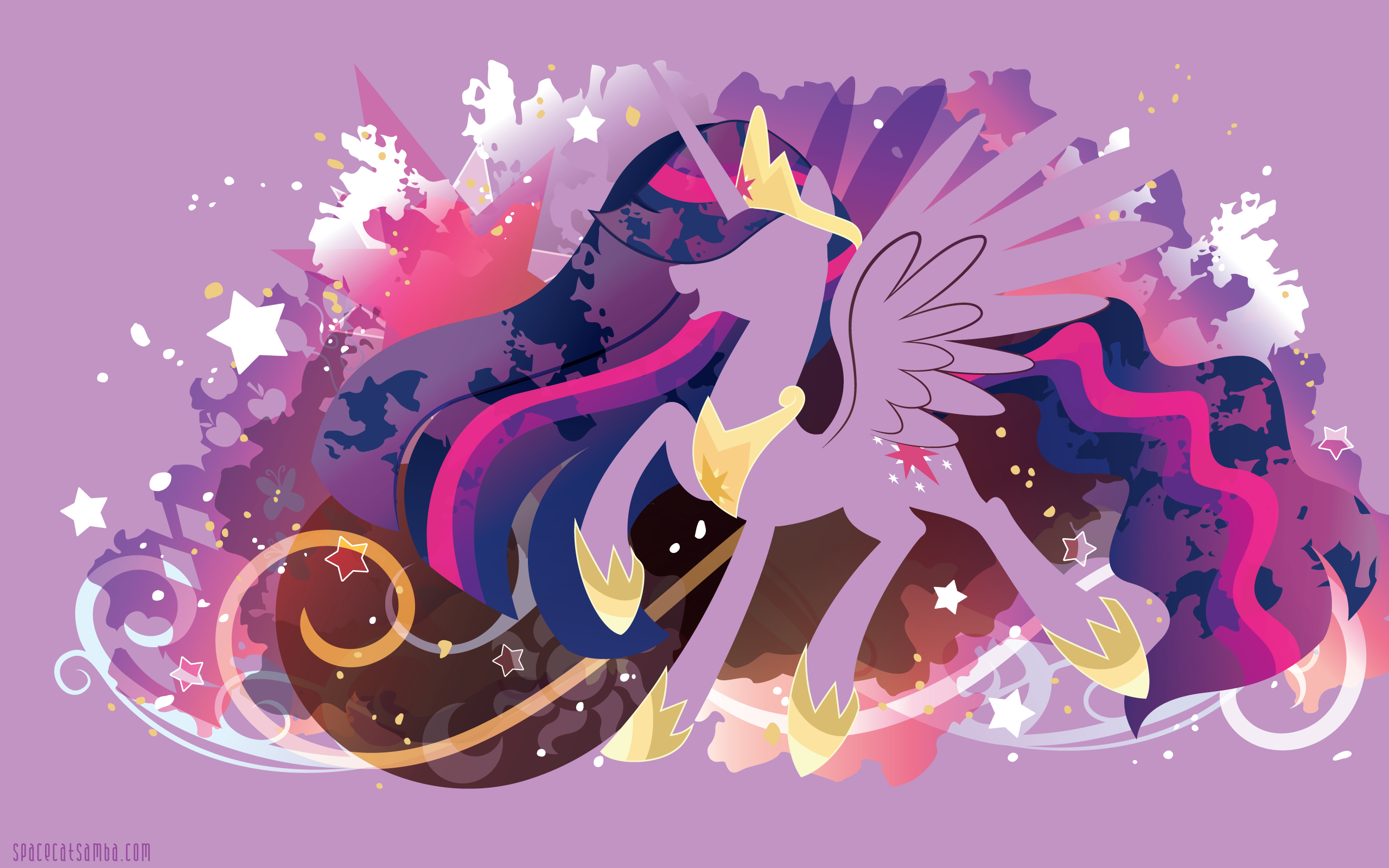 Princess of Equestria Twilight Silhouette Wallpaper: mylittlepony