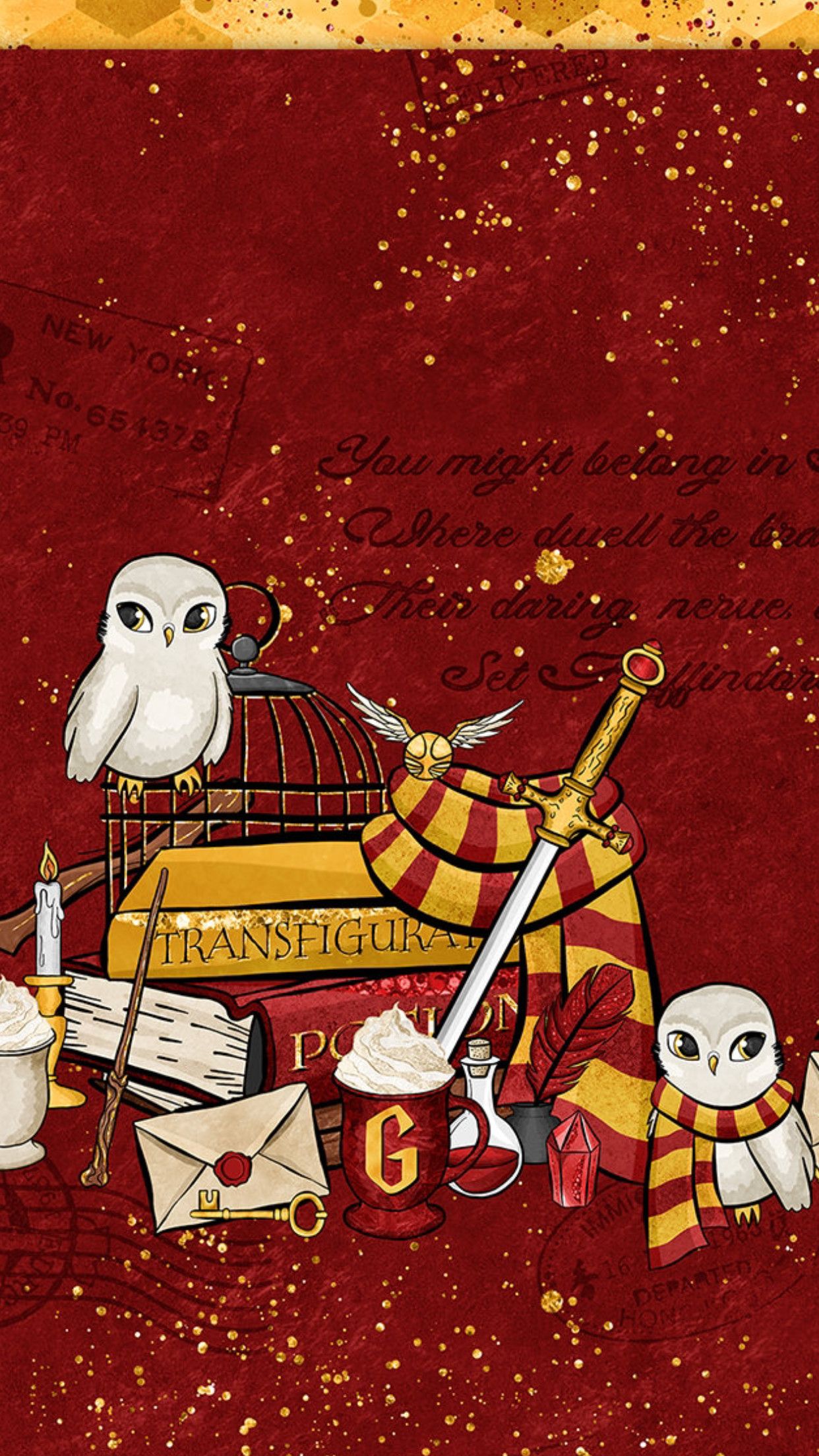 Recklessly: iPhone Harry Potter Owl Wallpaper