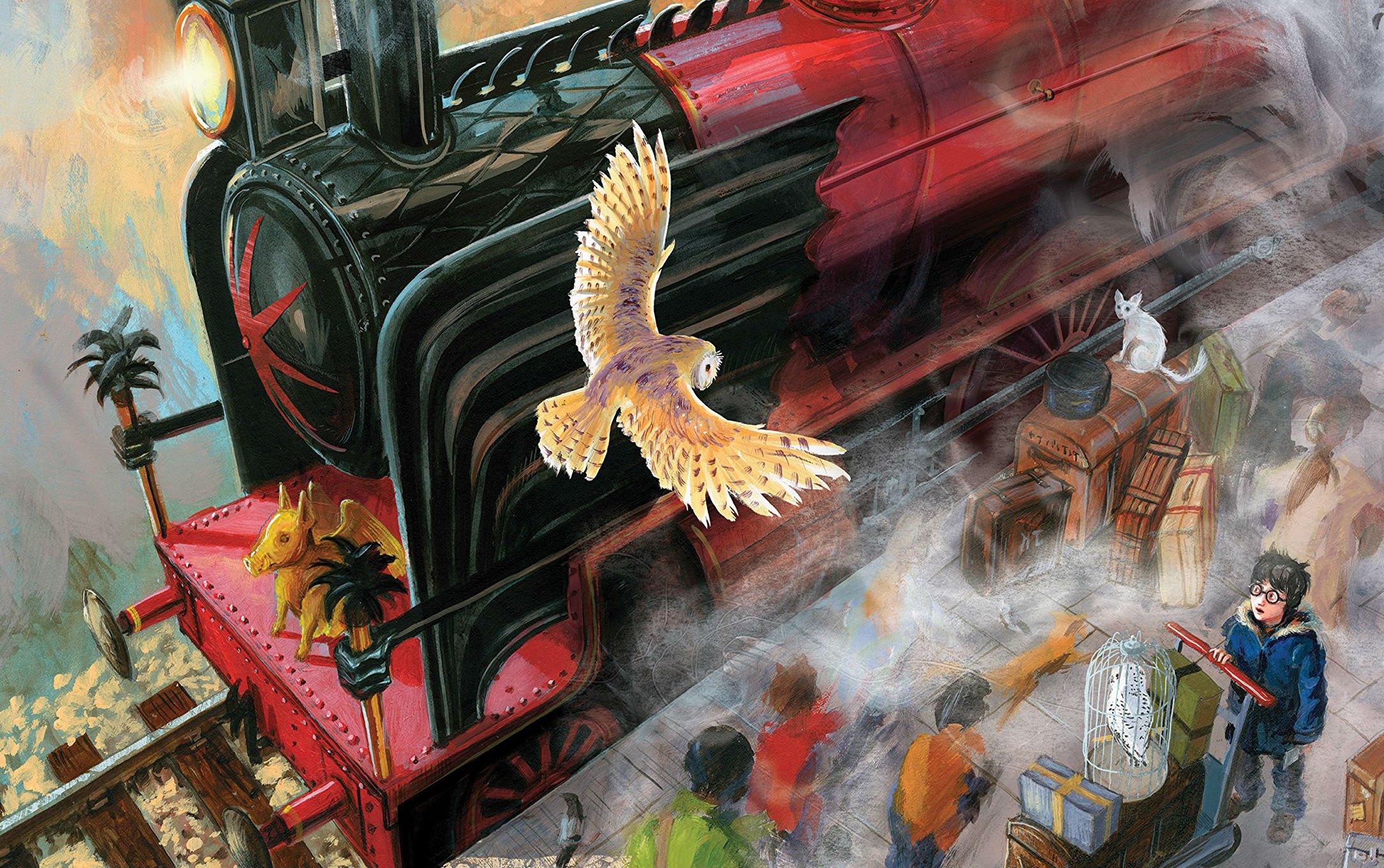 harry, Potter, Fantasy, Adventure, Witch, Series, Wizard, Magic, Train, Locomotive, Owl Wallpaper HD / Desktop and Mobile Background