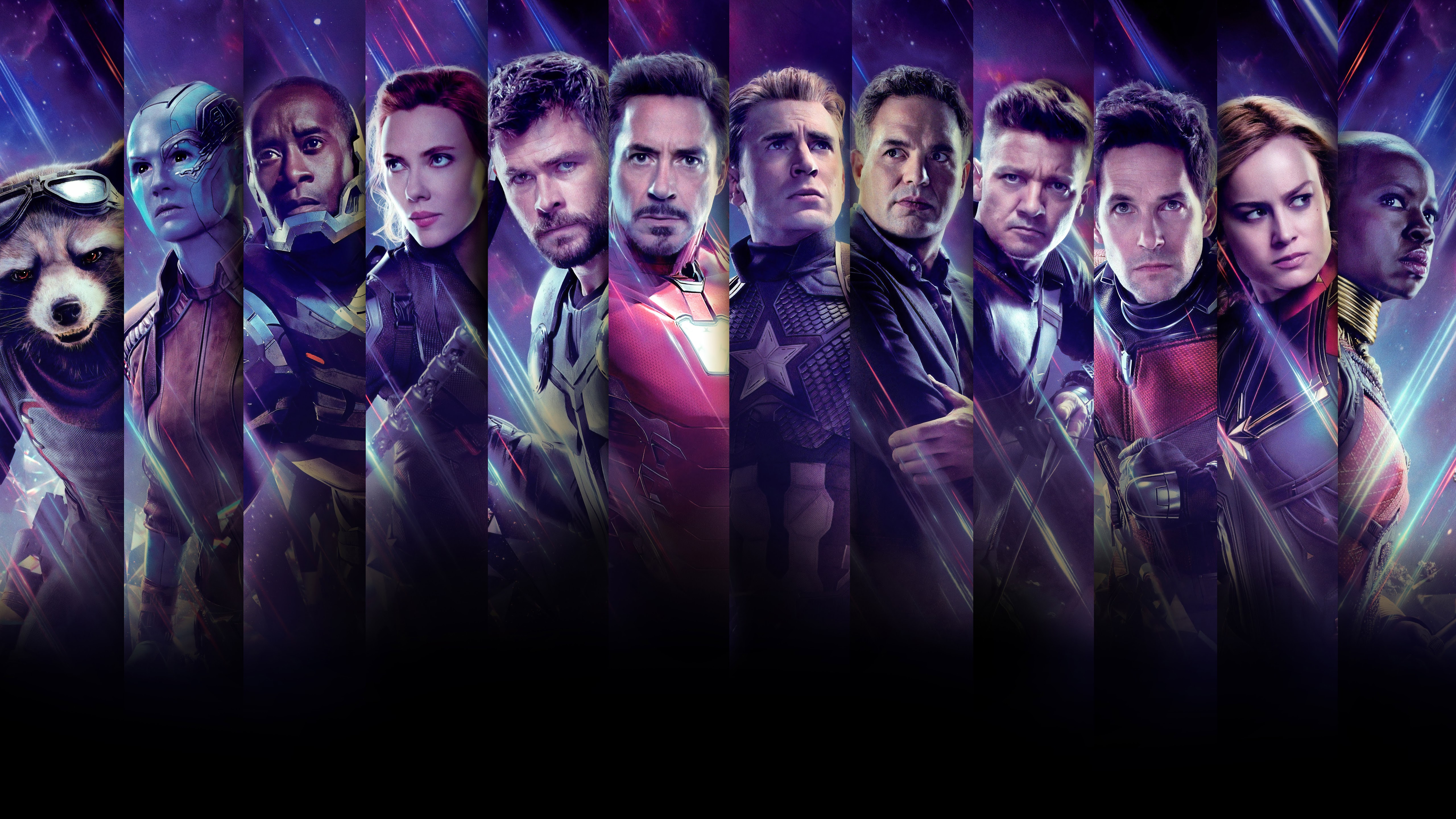 Avengers: Endgame Cast Characters 8K Wallpaper