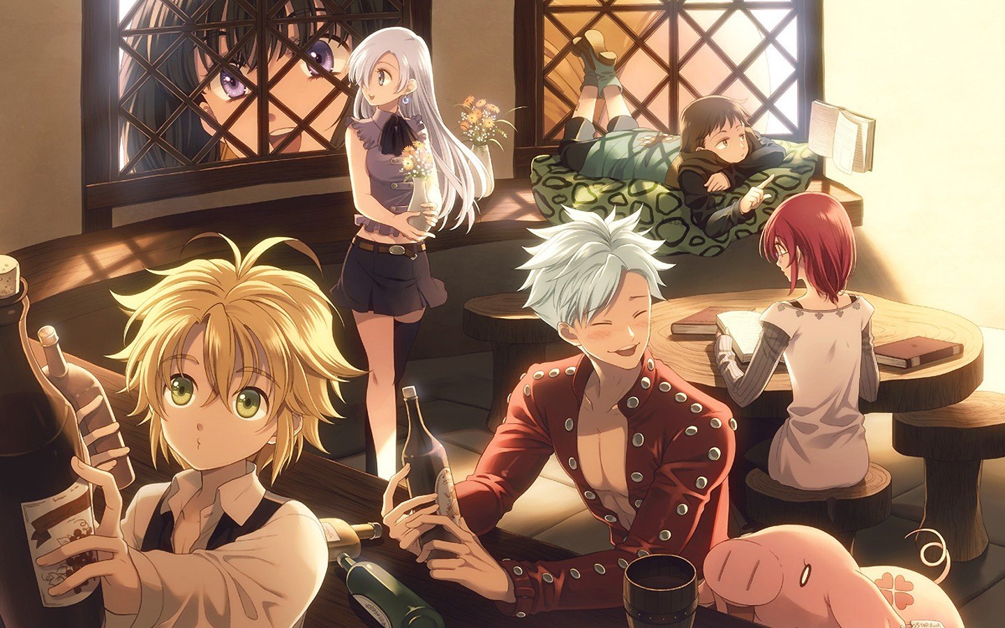 meliodas, Fairy King Harlequin, Diane (Sin of Envy), Gowther ( Sin of Lust ) Wallpaper HD / Desktop and Mobile Background