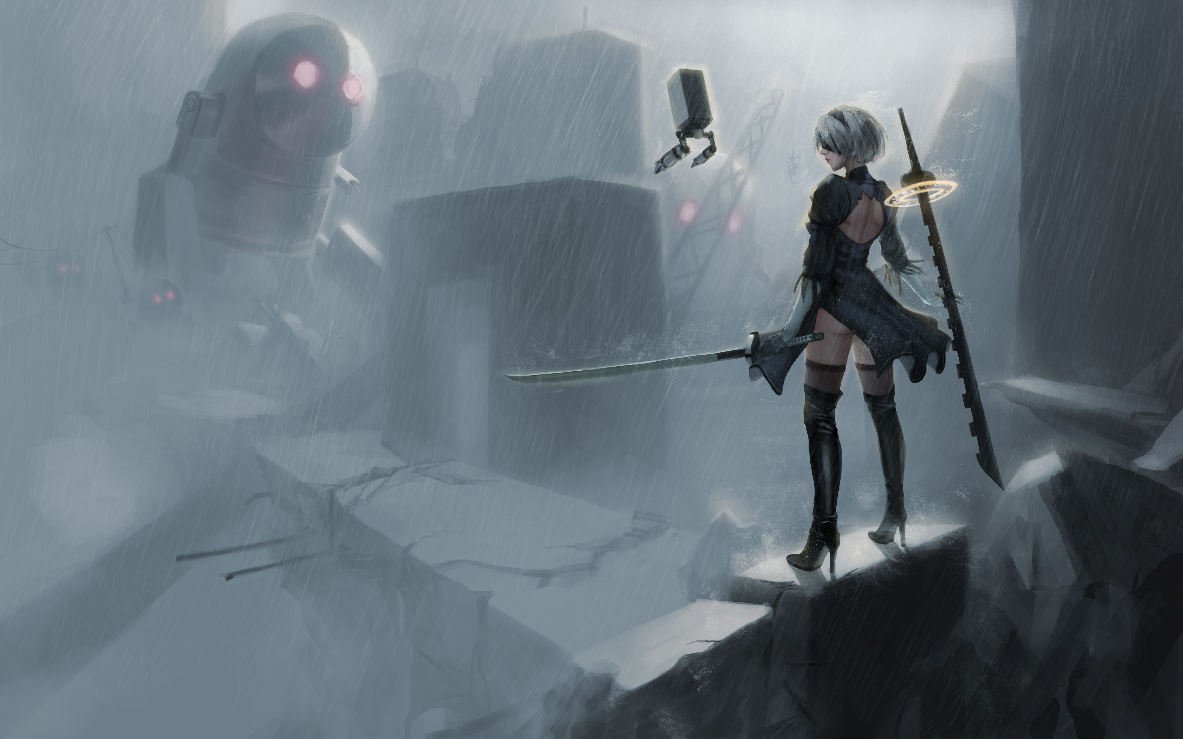 Nier Automata 5k, HD Anime, 4k Wallpaper, Image, Background, Photo and Picture