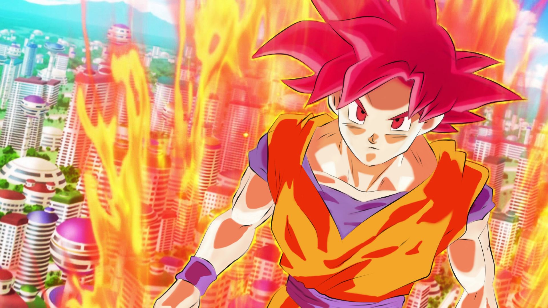 Desktop Wallpaper Dragon Ball Z, Goku, Super Saiyan, HD Image, Picture, Background, Hyhsop