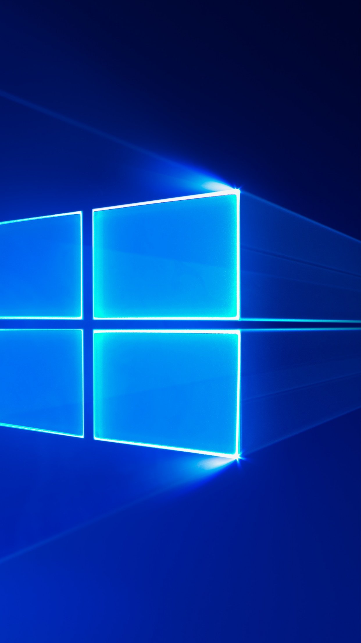 Windows 10 Wallpaper 4K, Microsoft Windows, Blue, Glossy, Blue background, Technology