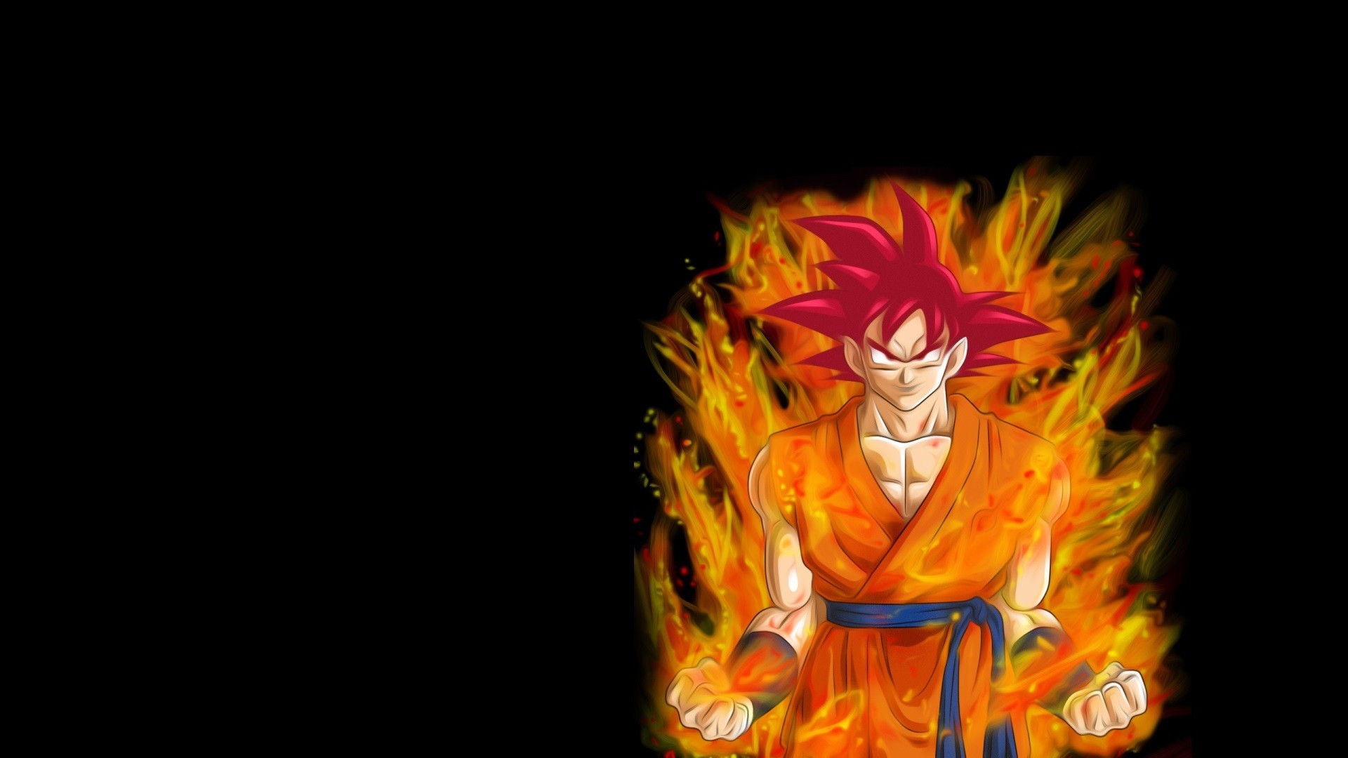 Goku Super Saiyan God Wallpaper For Desktop Cute Wallpaper