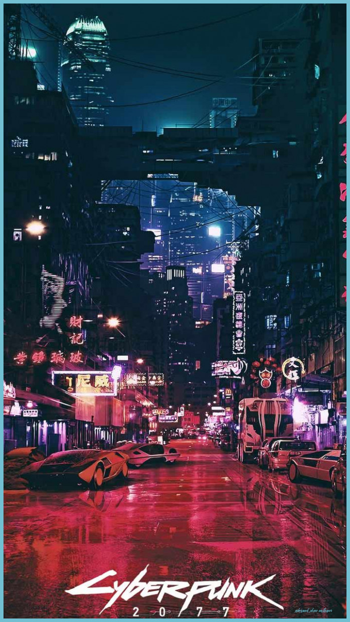 Cyberpunk 8 Wallpaper HD Phone Background Night City Game Logo Phone Wallpaper