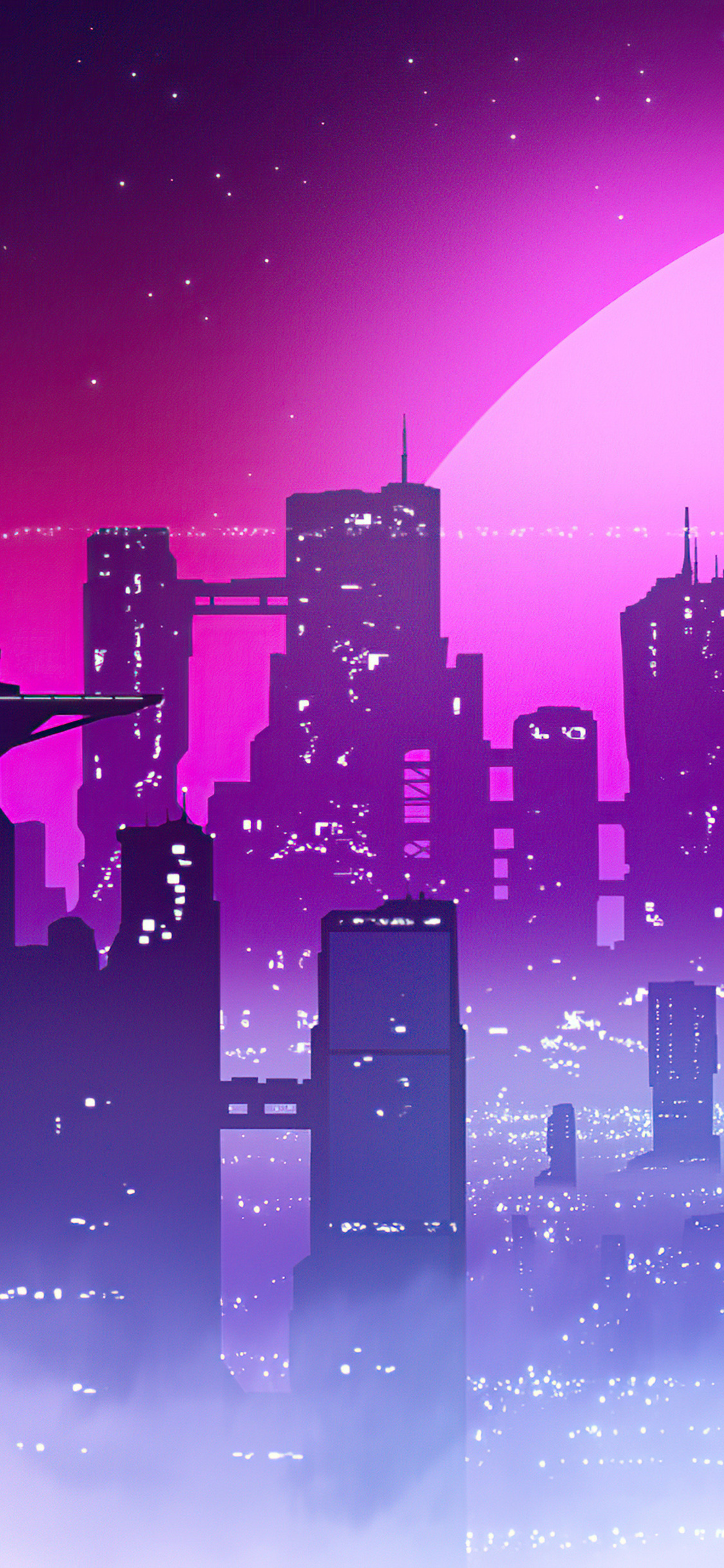 Synthwave City View 4k iPhone XS, iPhone iPhone X HD 4k Wallpaper, Image, Background, Photo and Picture