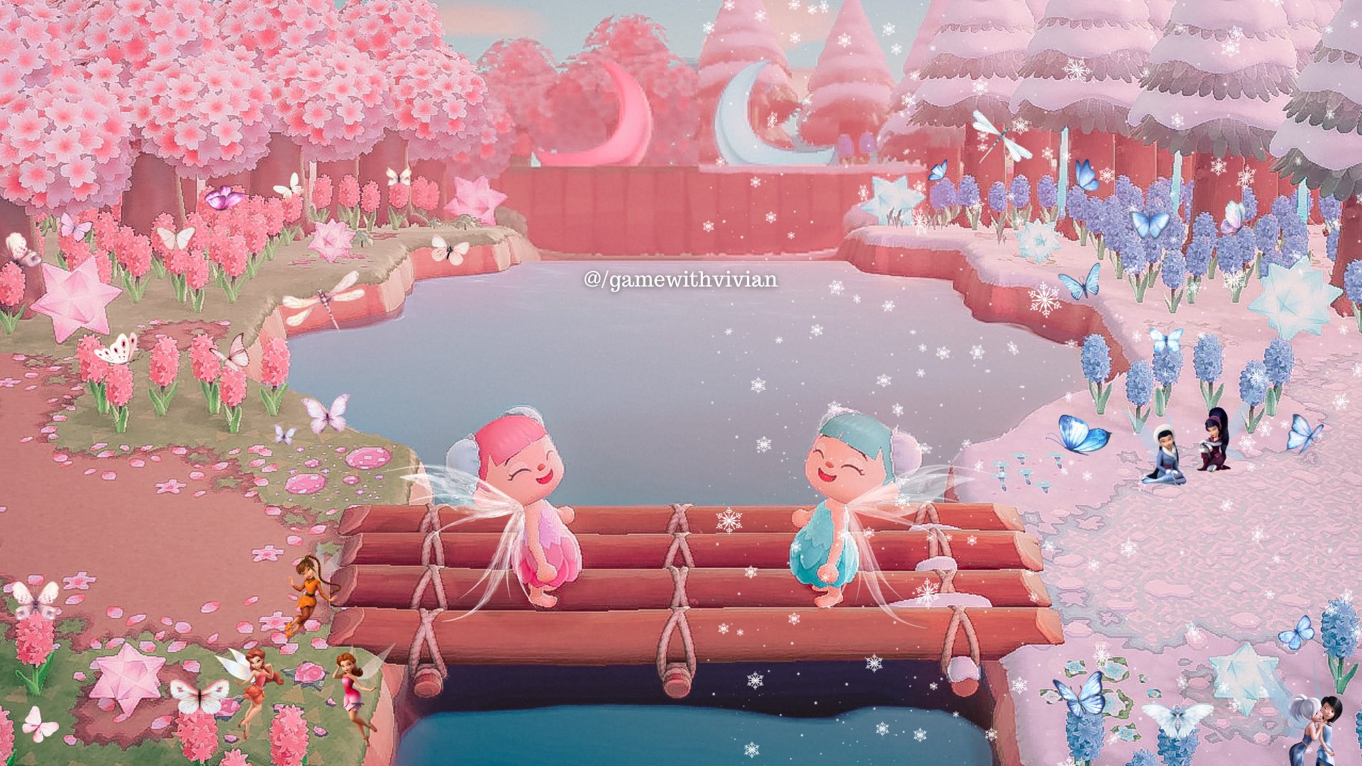Vivian ღ - ♡ Secret of the wings. ♡ (Or at least my version of it.) • #AnimalCrossing #AnimalCrossingNewHorizons #NewHorizons #ACNH # Fairycore #ACNHFairycore #ACNHInspo #ACNHDesigns