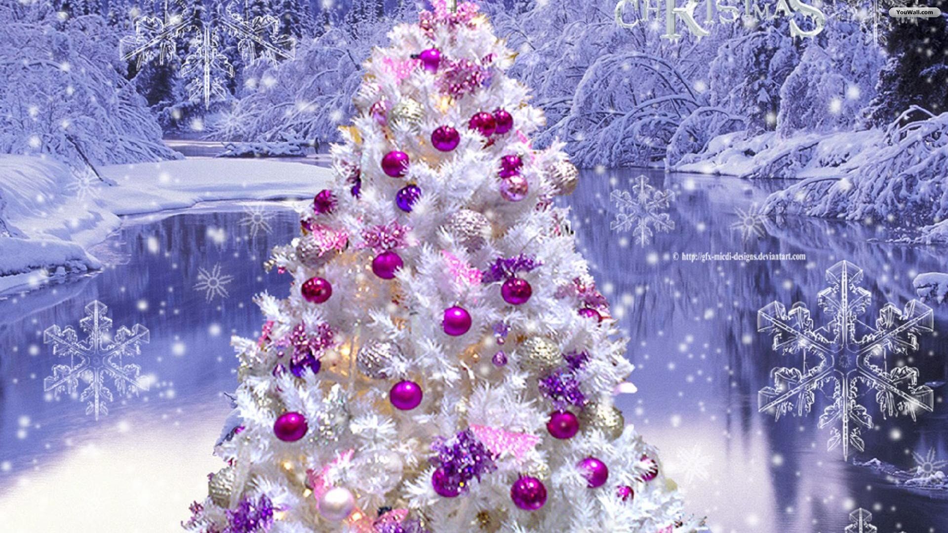 Pink Christmas Tree Wallpaper, HD Pink Christmas Tree Background on WallpaperBat