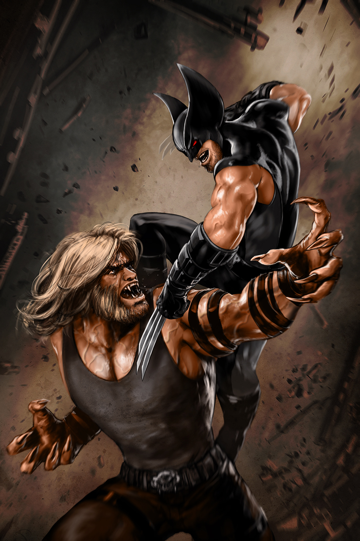Most viewed Wolverine Vs. Sabretooth wallpaperK Wallpaper