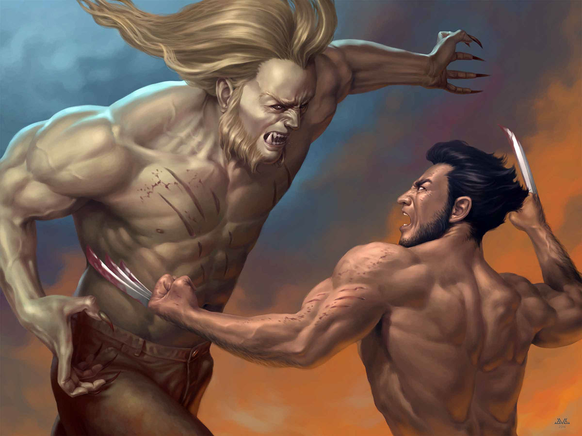 Wolverine Vs Sabretooth