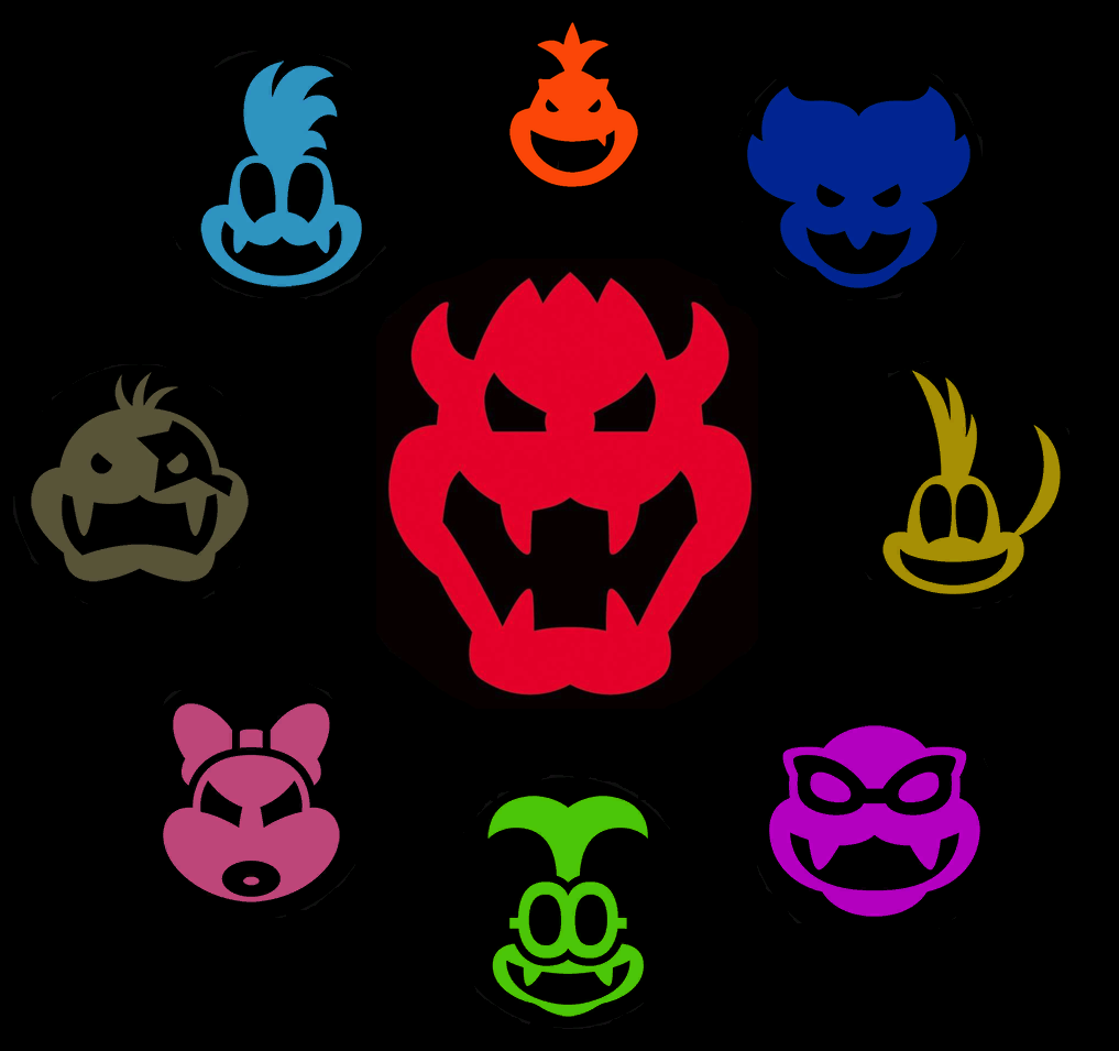 the koopalings. Super mario art, Mario and luigi, Mario art