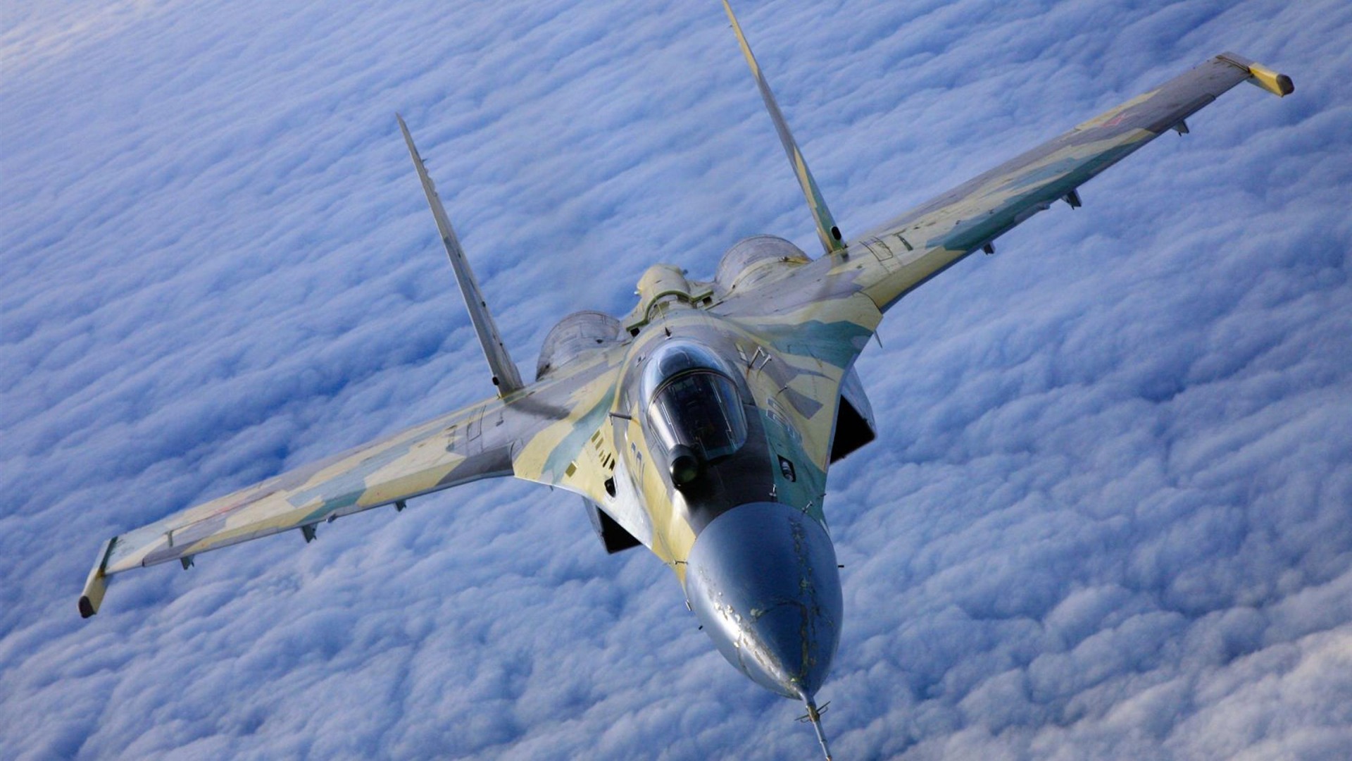 Sukhoi SU 35 Flight Military Aircraft Wallpaper
