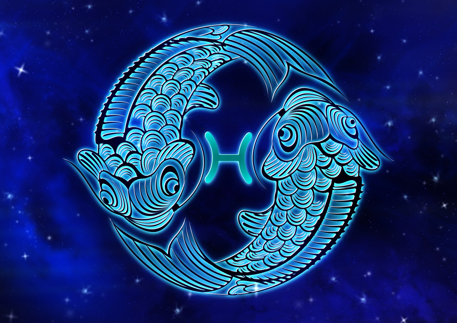 Blue Pisces the Fish HD Wallpaper