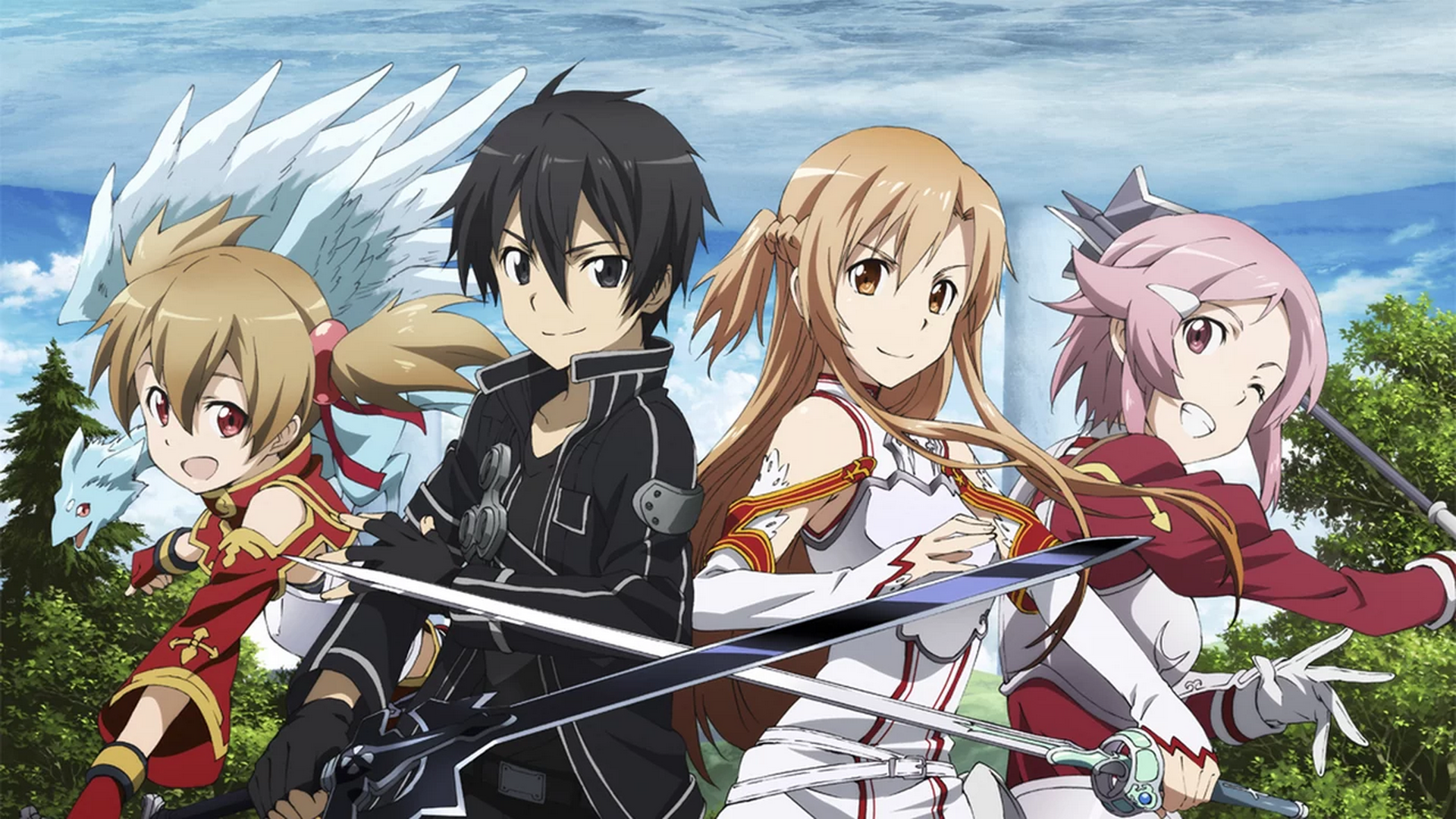 Image Finally snagged the background image from Netflix for a wallpaper! (1920x1080): swordartonline