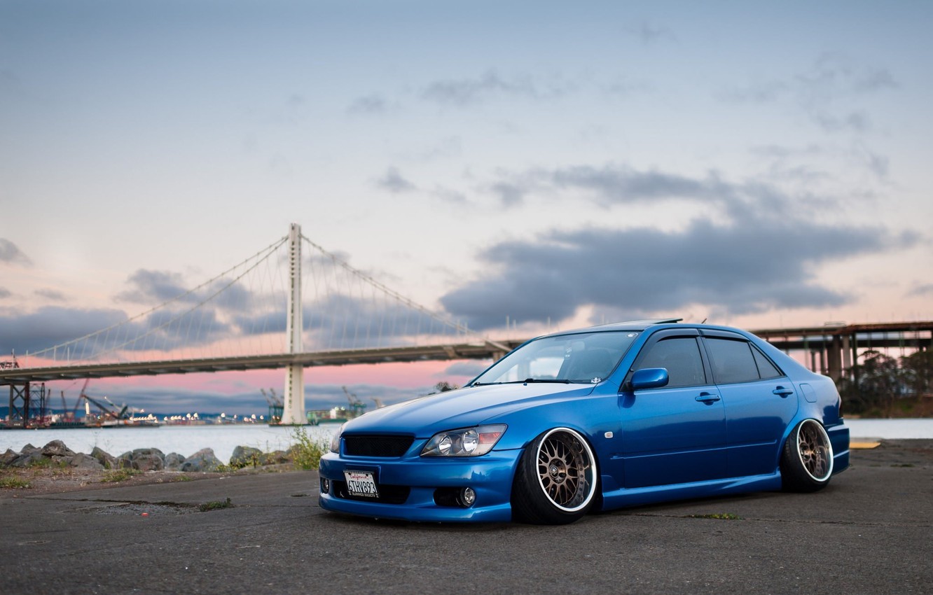 Wallpaper turbo, lexus, wheels, japan, toyota, blue, jdm, tuning, Lexus, front, Toyota, face, low, height, is stance image for desktop, section toyota