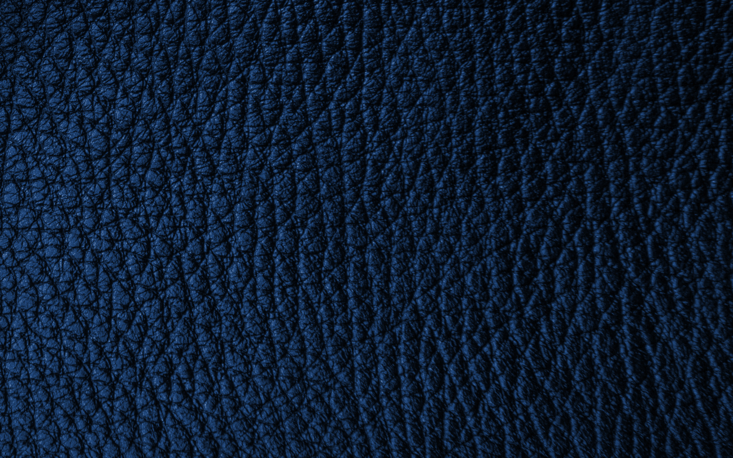 Download wallpaper blue leather texture, blue leather background, blue texture, fabric for desktop with resolution 2560x1600. High Quality HD picture wallpaper