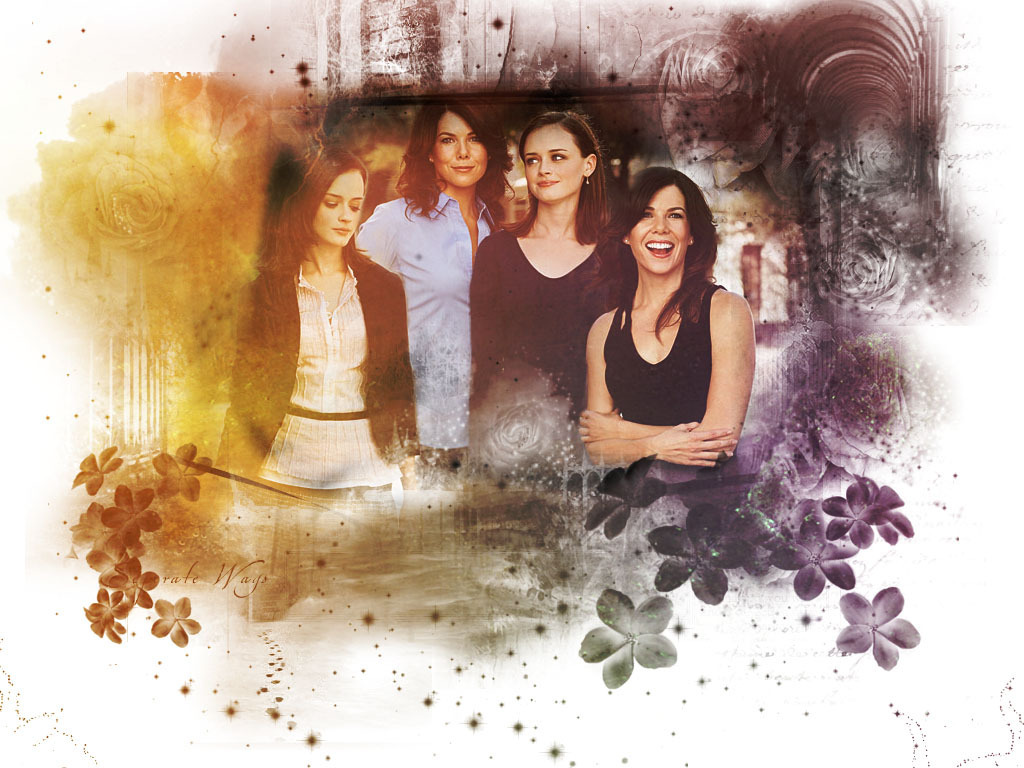 Lorelai + Rory Girls Wallpaper