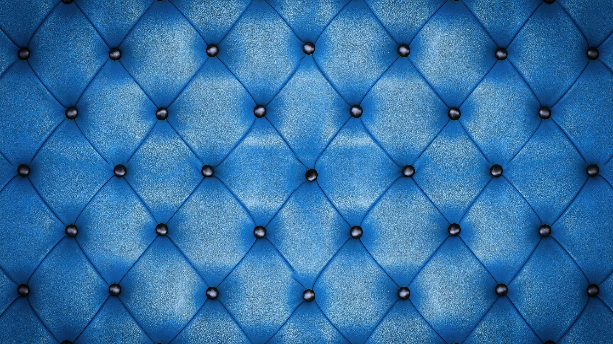 Wallpaper, leather, texture, blue 2560x1440
