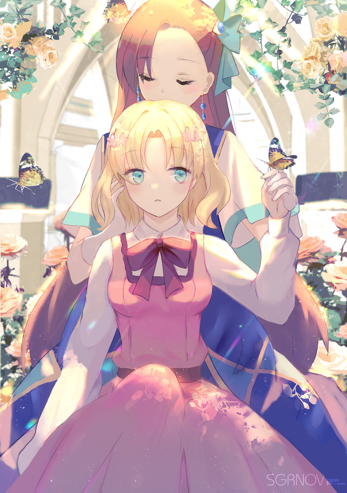 iceblue otome game no hametsu flag shika nai akuyaku reijou ni tensei shite shimatta. katarina claes maria campbell dress yuri