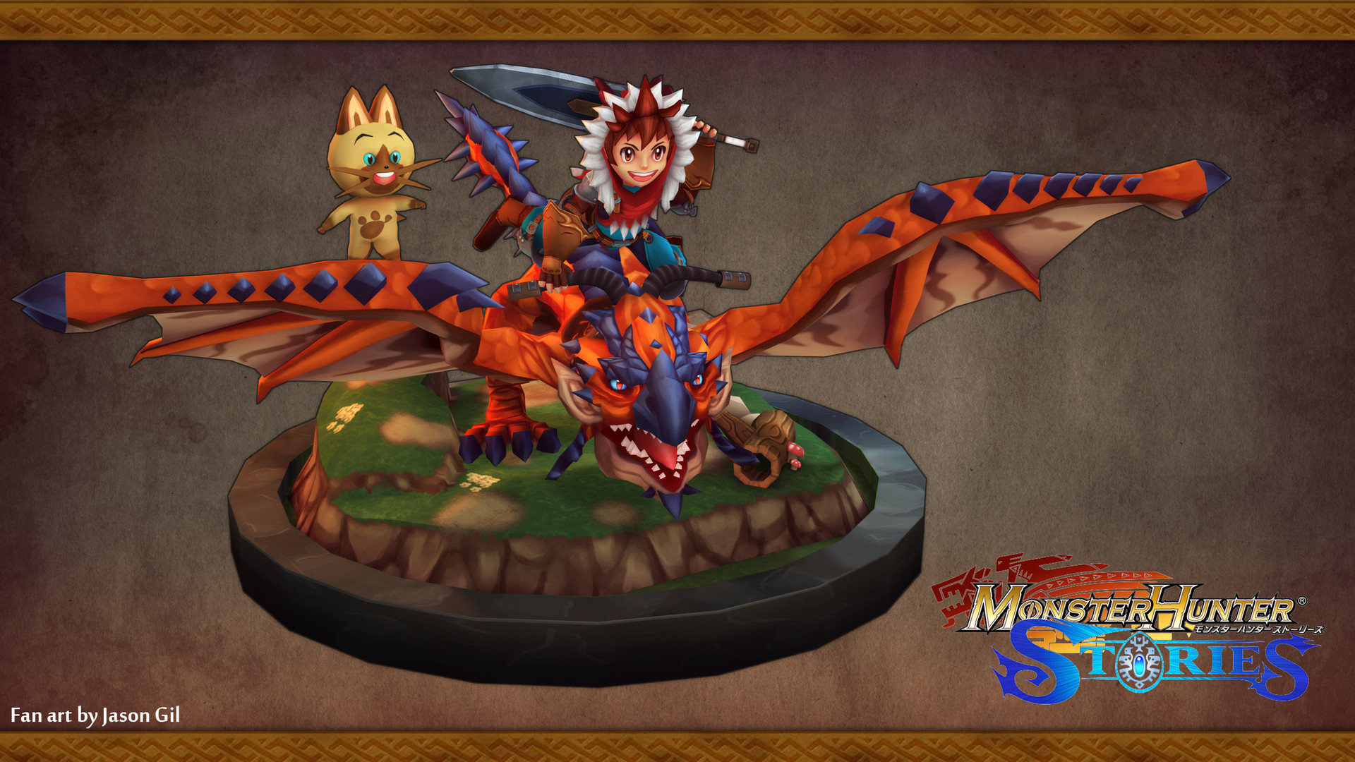 Monster Hunter Stories Fan Art, Jason Gil