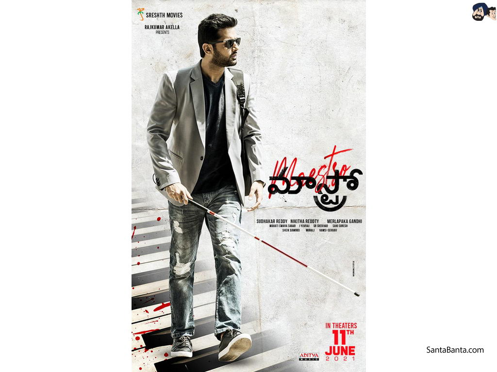 Nithiin's first look in a dark comedy film 'Maestro'