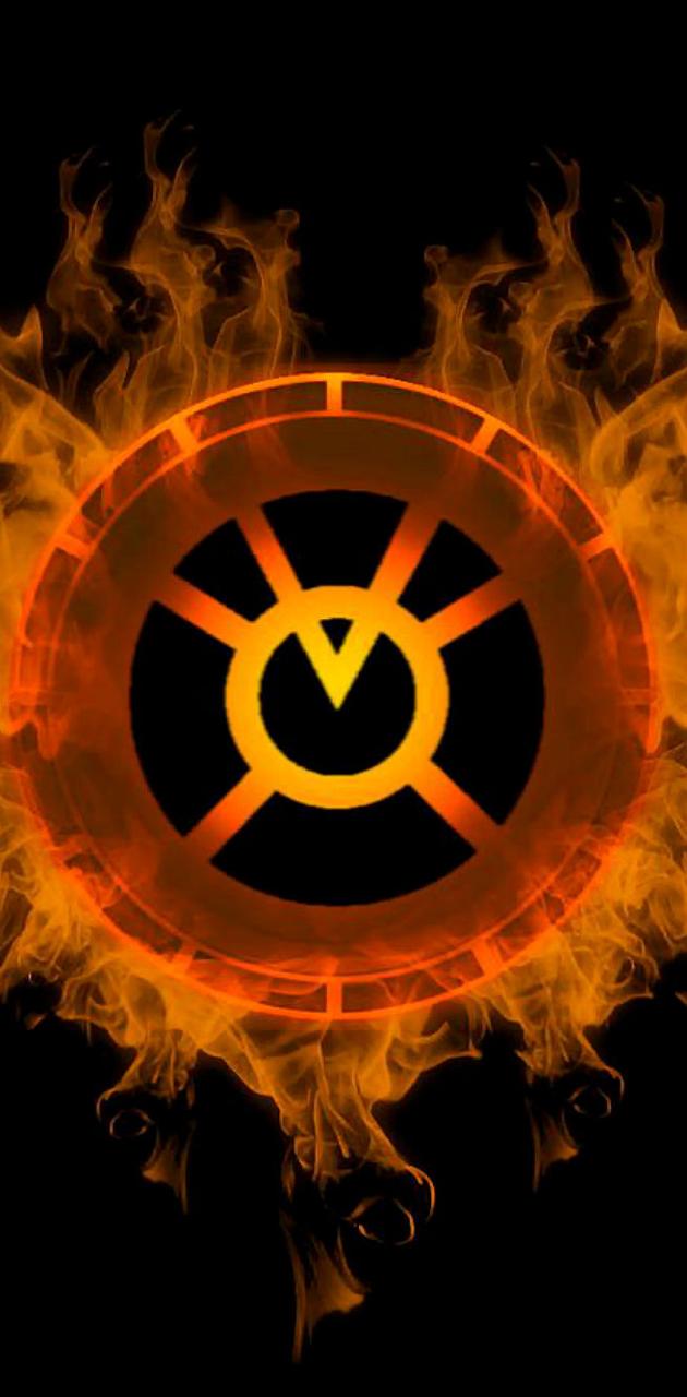 Orange Lantern wallpaper