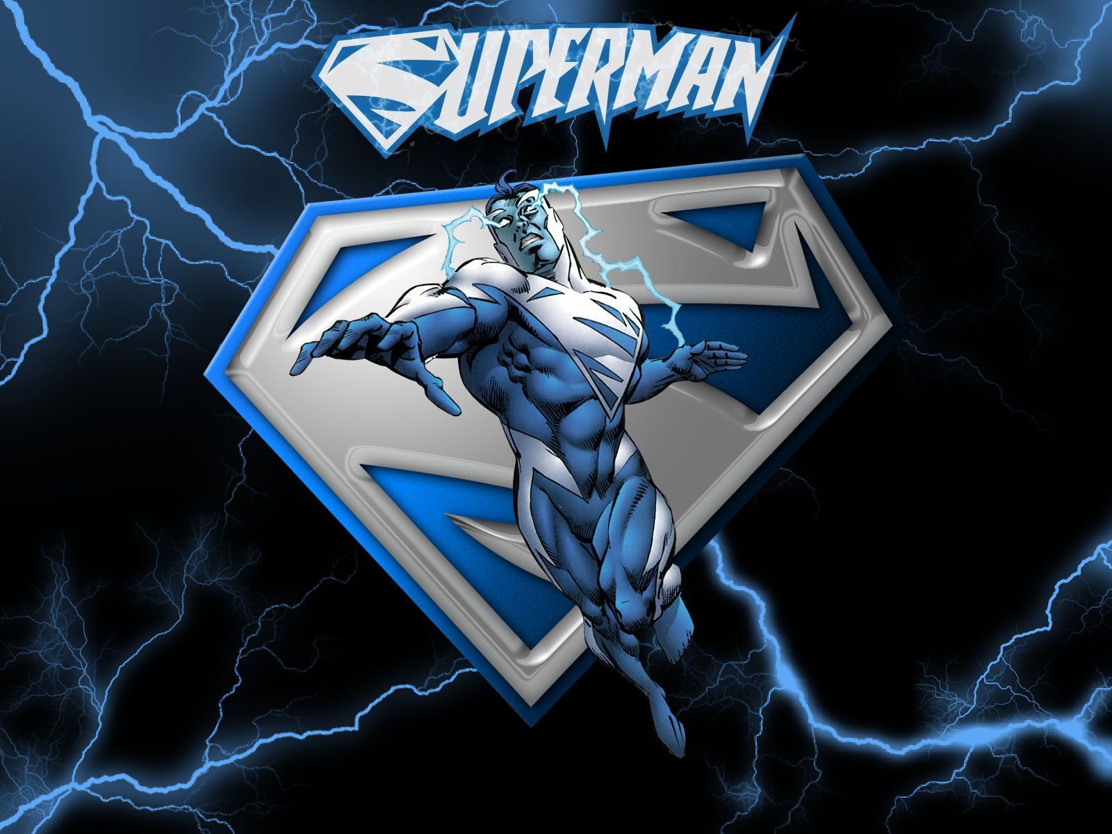 Superman Lightning Wallpaper