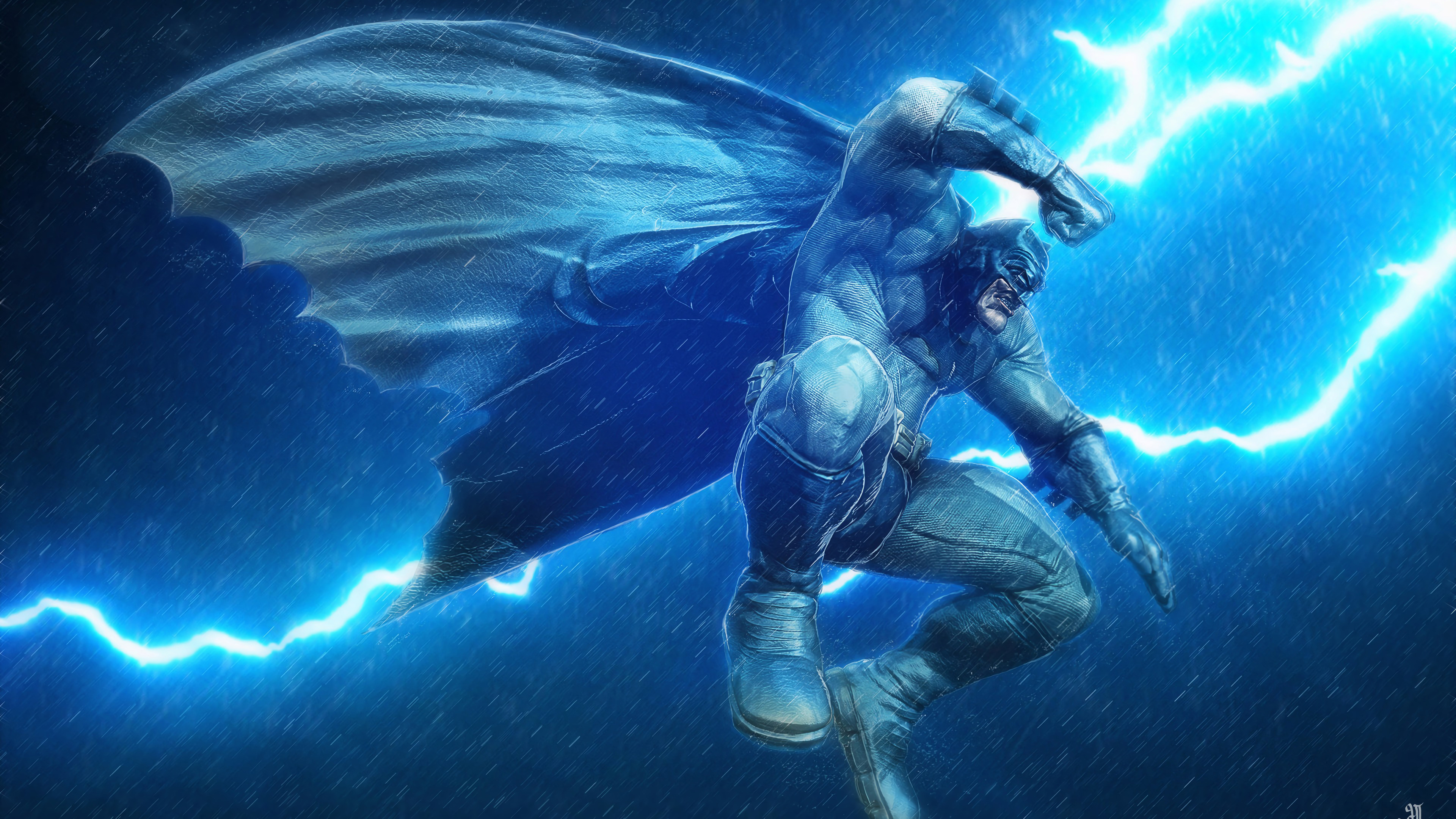 Wallpaper 4k Batman In Thunder Wallpaper