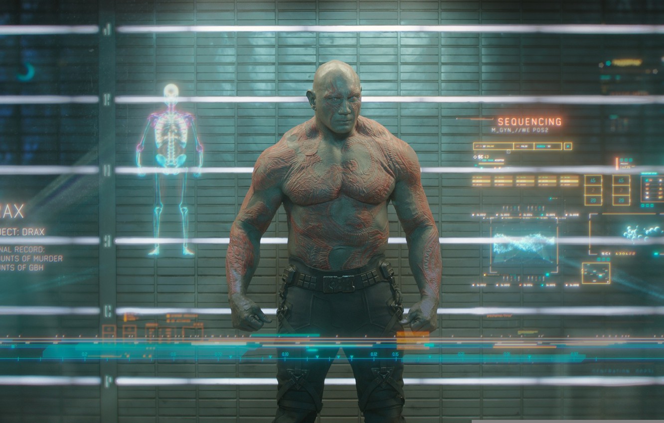 Wallpaper marvel, marvel, Dave Batista, Guardian of the galaxy, Drax the destroyer, Drax the destroyer, Batista, guardians of the galaxy, batista image for desktop, section фильмы