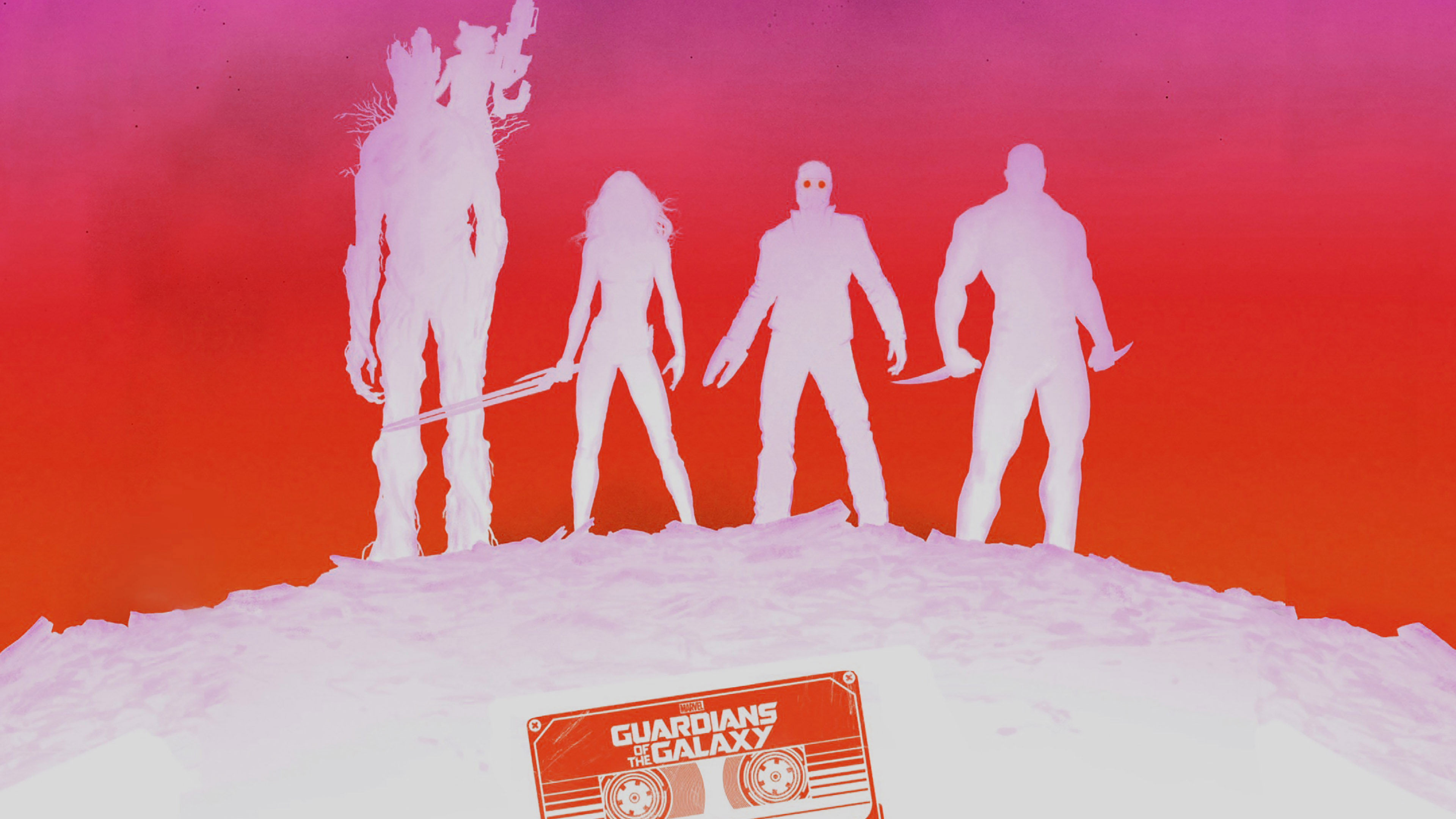 wallpaper for desktop, laptop. guardians of the galaxy red poster film art illust