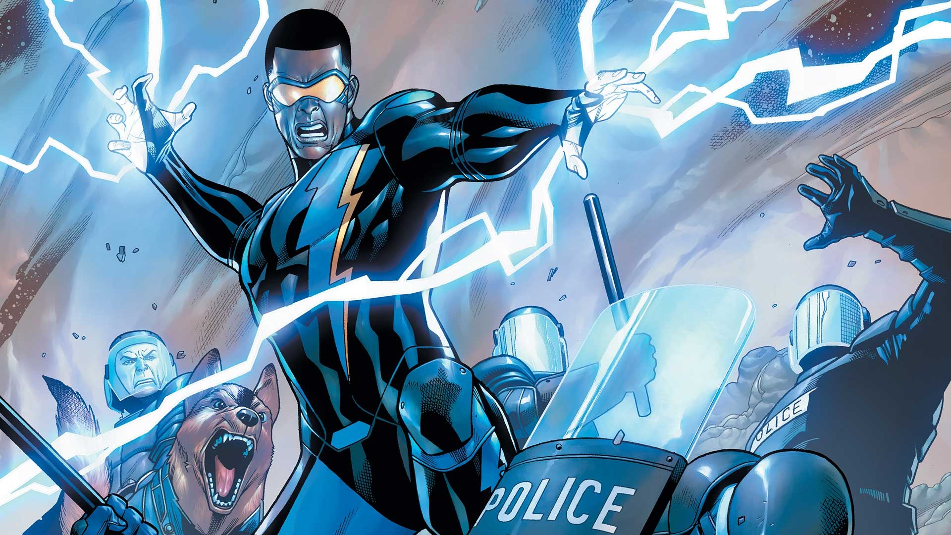 How are Black Lightning's powers different from Static Shock's?