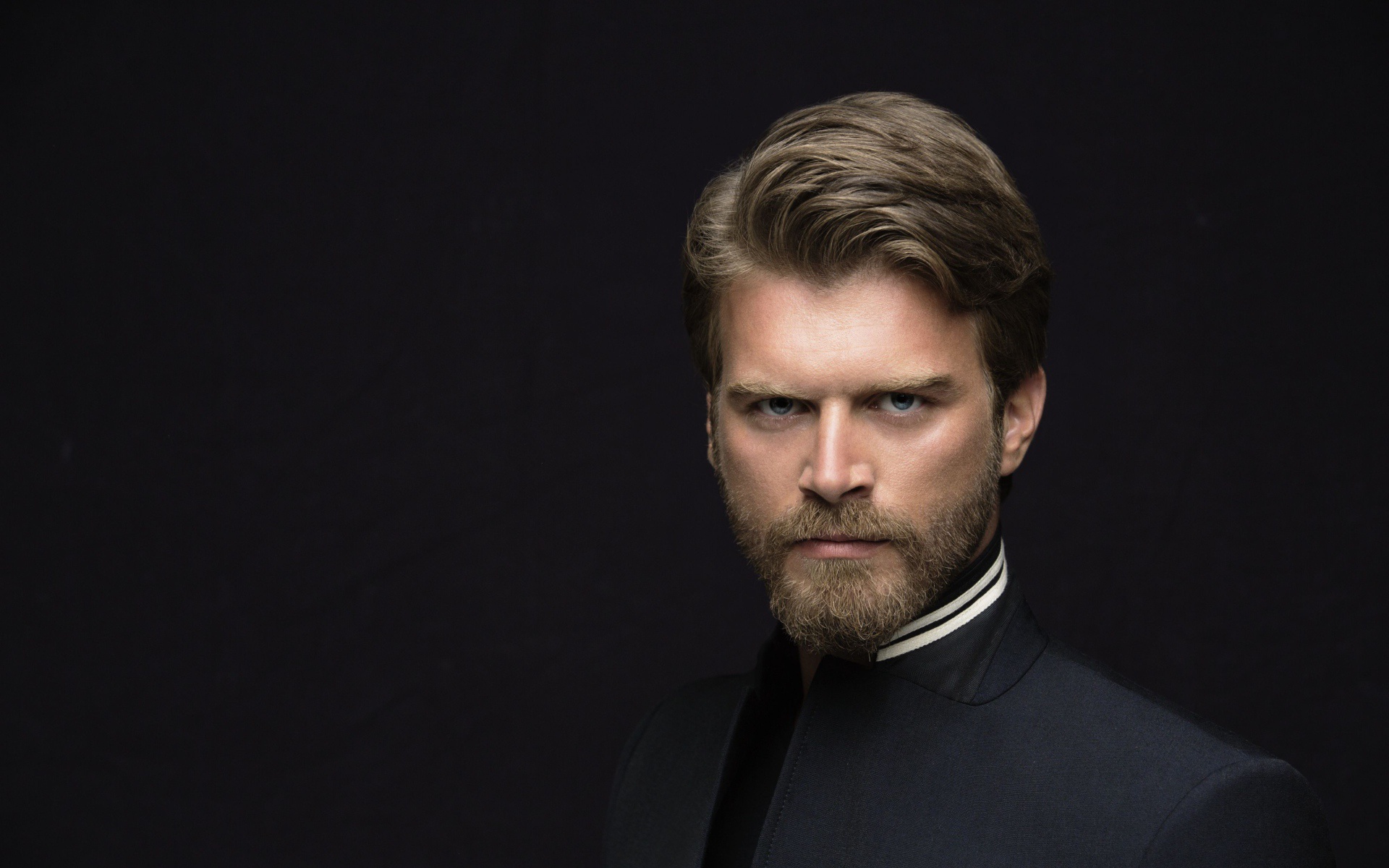 Download wallpaper Kyvanch Tatlytug, portrait, turkish actor, photohoot, popular actors for desktop with resolution 1920x1200. High Quality HD picture wallpaper