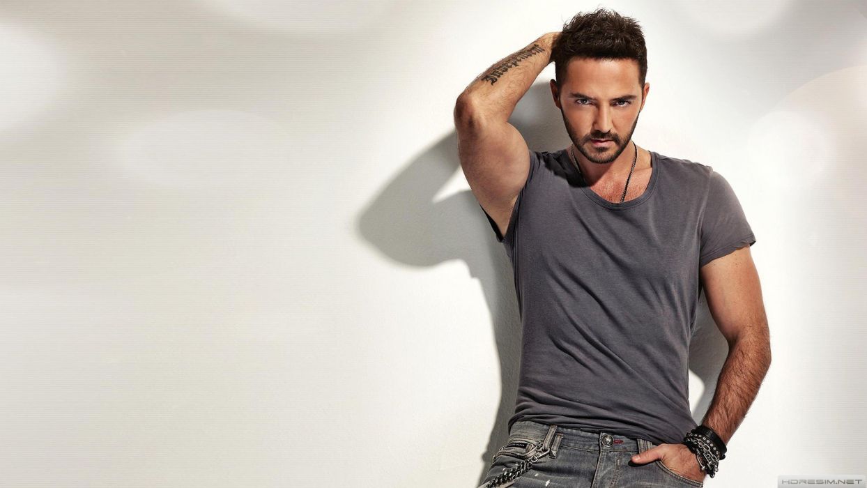 Gokhanozen Singer Actor Men Tattoo Beards Auburn Turkish HD Wallpaper