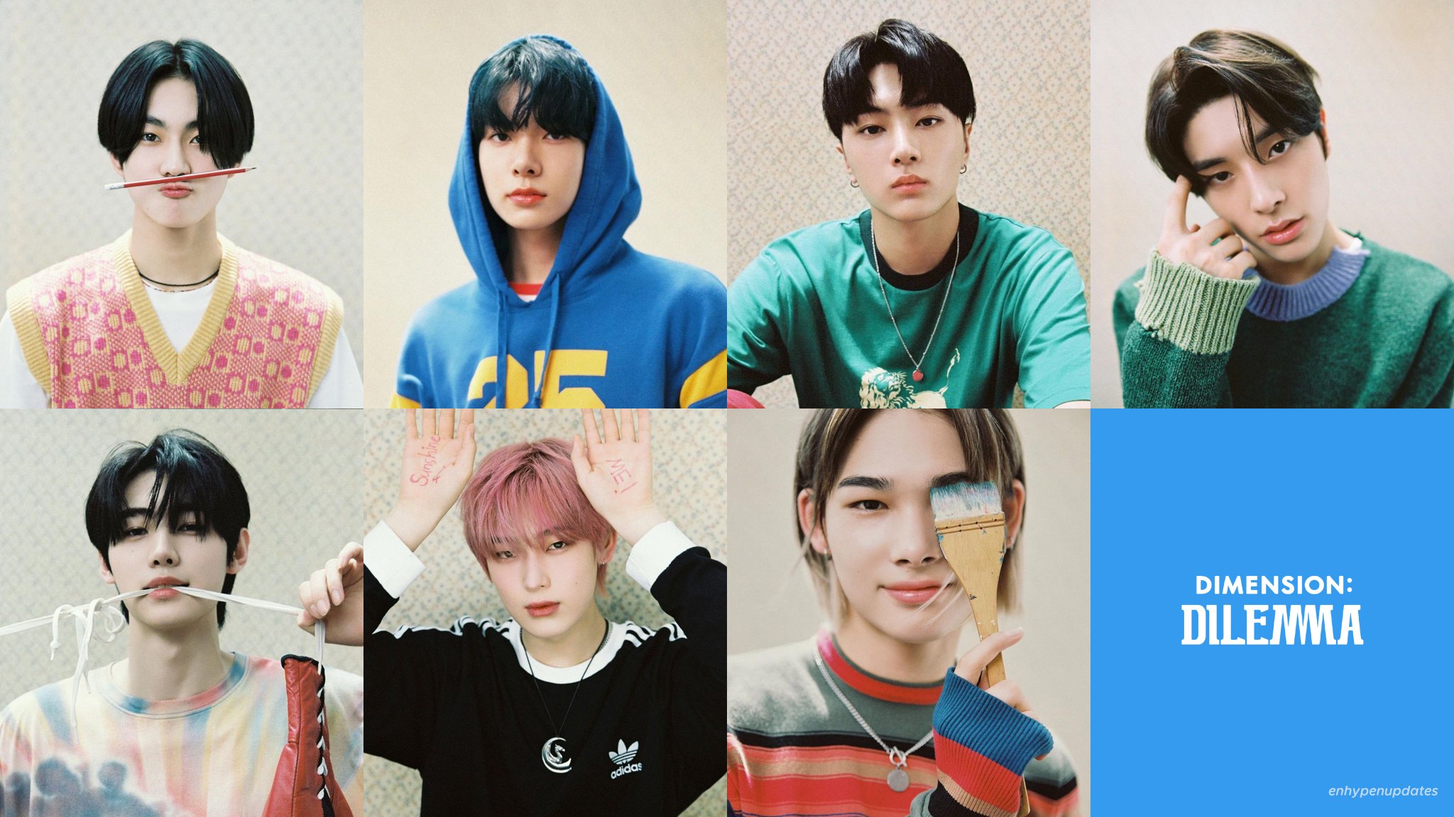 ENHYPEN UPDATES for ENHYPEN's diary on the CHARYBDIS photo are all posted! We were taken aback by their unexpected heartfelt letters and we hope we were able to convey
