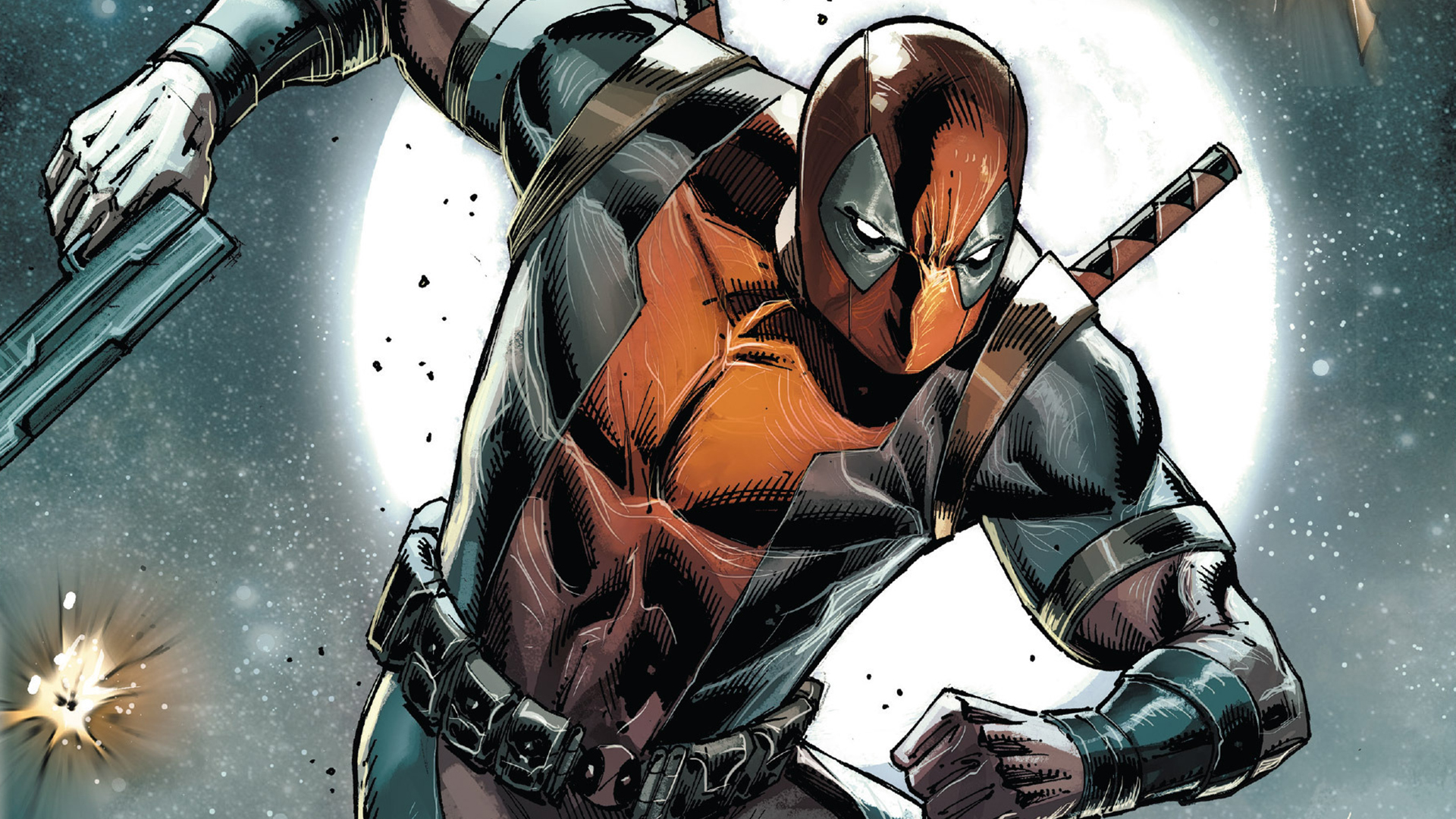 Desktop Wallpaper Deadpool, Gun, Marvel Comics, HD Image, Picture, Background, A06c66