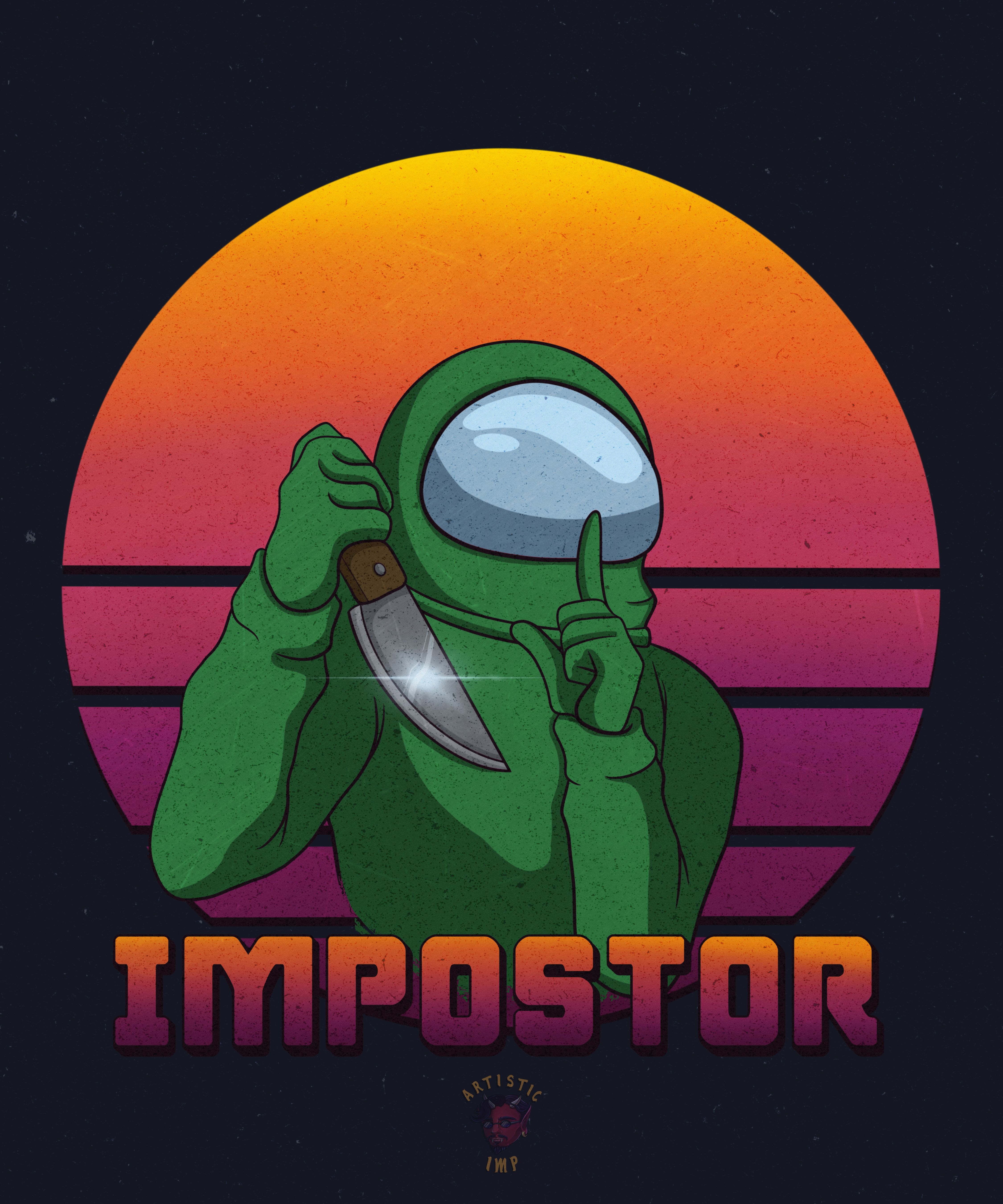 Among us, impostor green crewmate. Lime green wallpaper, Green wallpaper, Artist