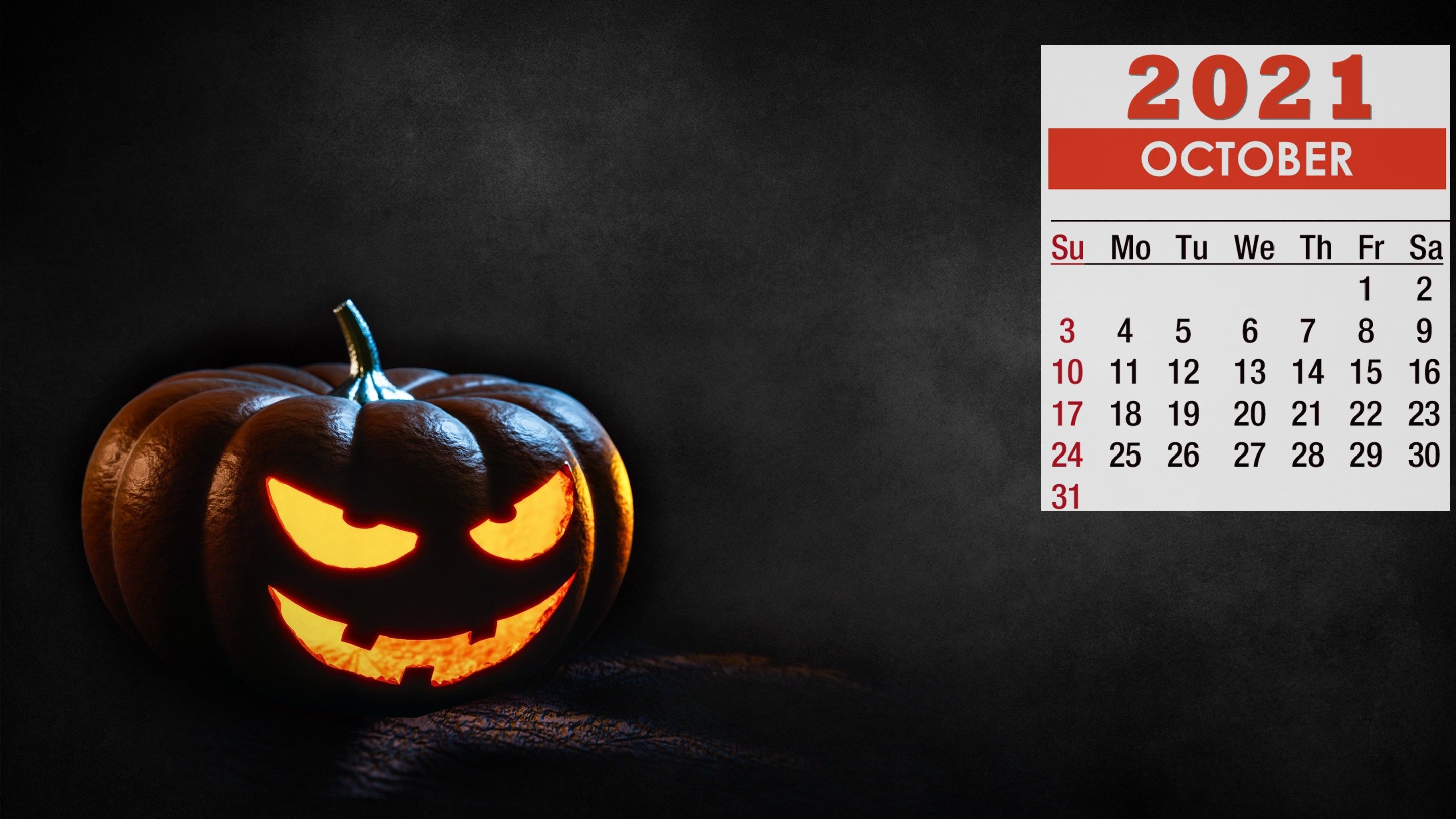 October 2021 Calendar Pumpkin Wallpaper 72331