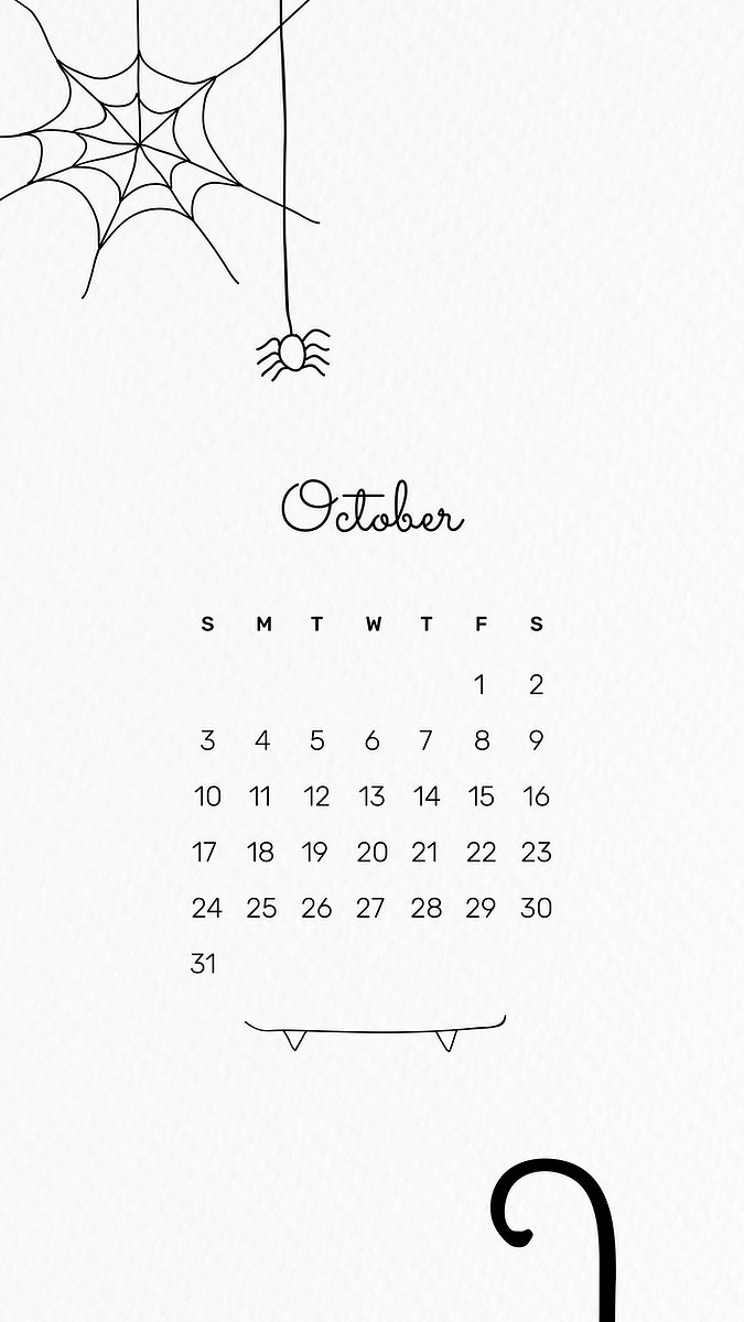 October printable month cute
