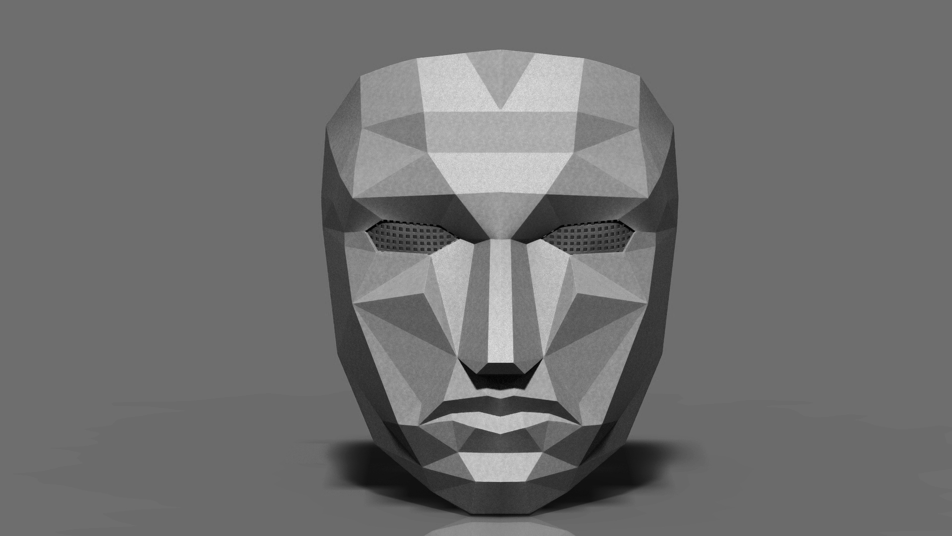 3D Printable Squid Game Mask Front Mask