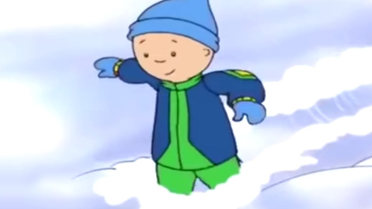 Caillou Stuck in Snow