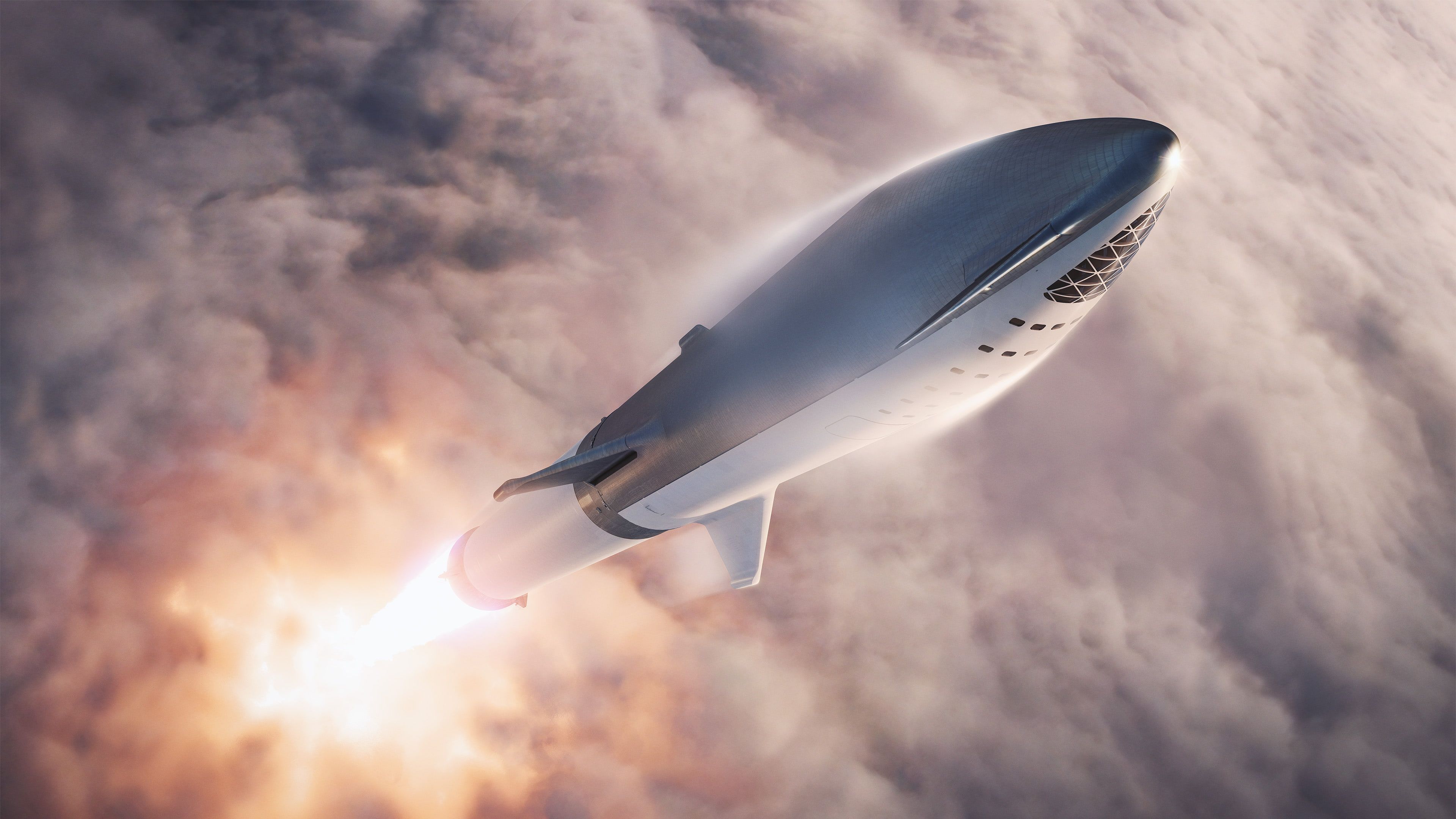 SpaceX #space #spaceship #rocket #clouds #vehicle K #wallpaper #hdwallpaper #desktop. Spacex, Spacex starship, Spacecraft