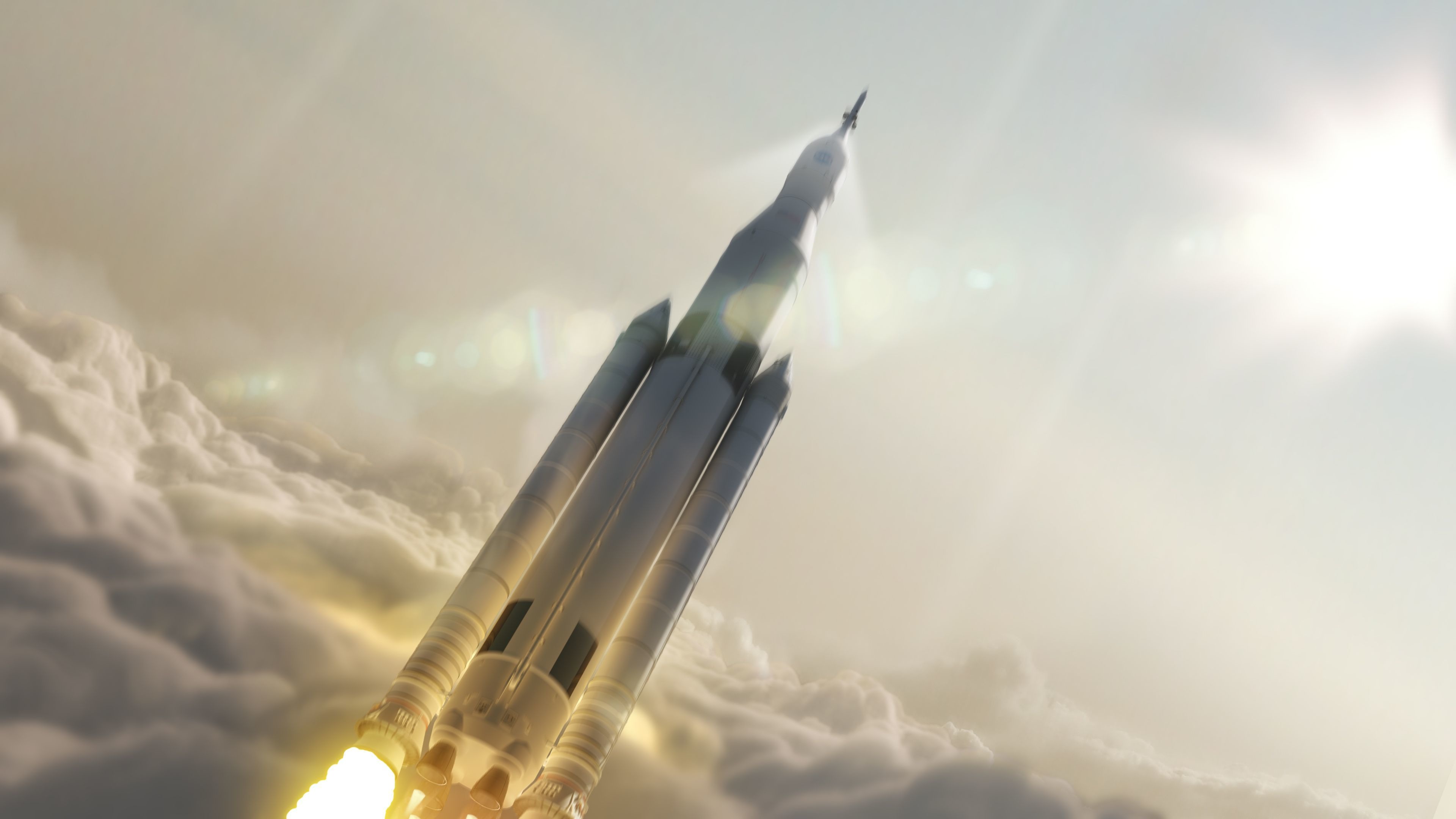 Download 3840x2160 wallpaper falcon heavy, sky, clouds, rocket, spacex, 4k, uhd 16: widescreen, 3840x2160 HD image, background, 2964