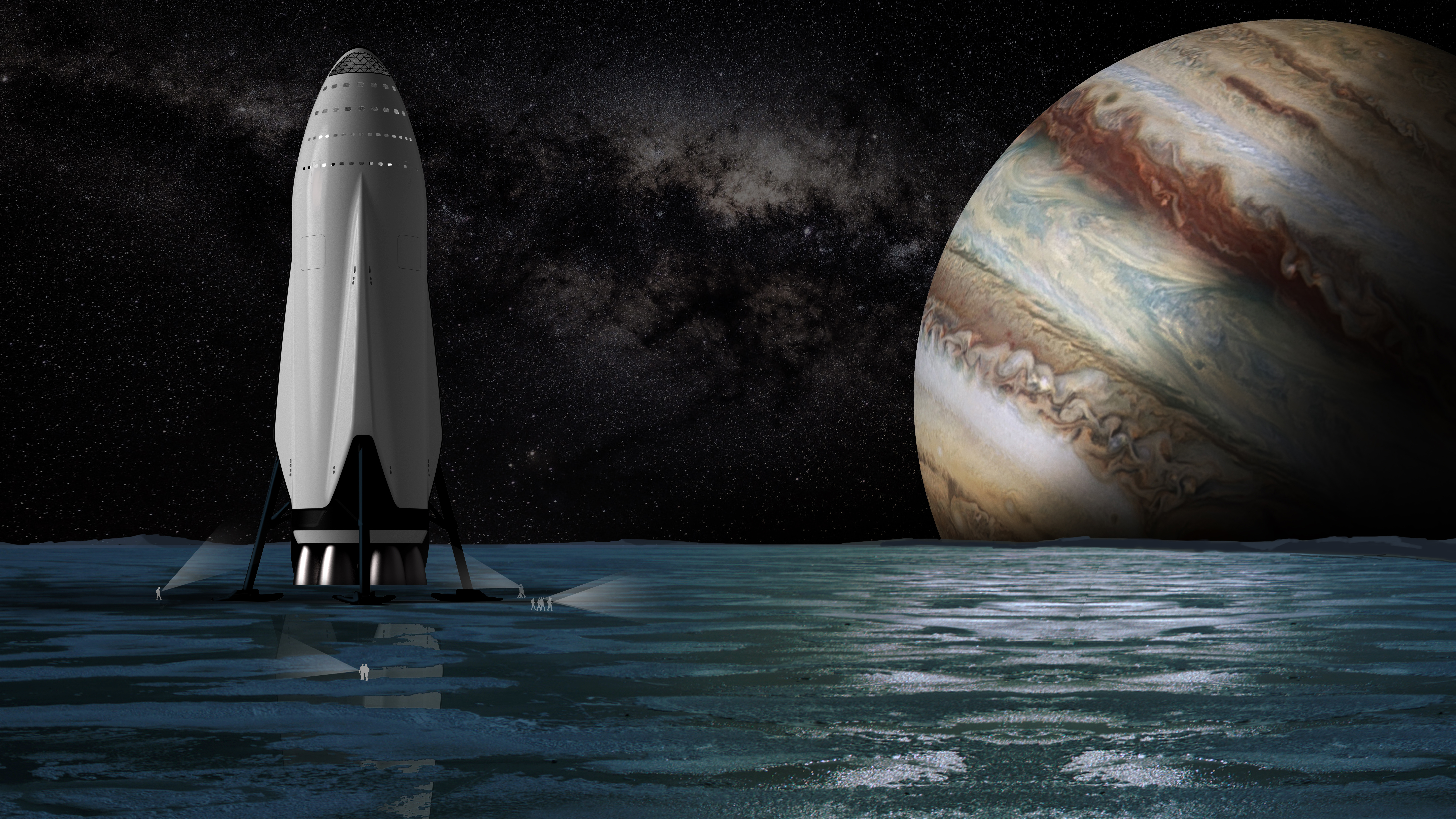 Wallpaper 4k SpaceX Interplanetary Transport System 5K Wallpaper