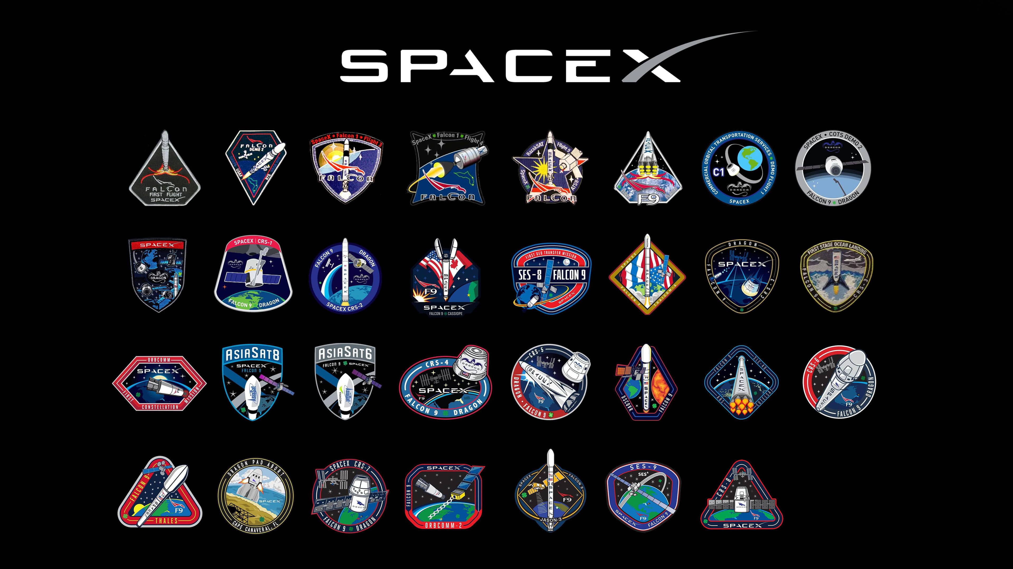 SpaceX Patches UHD 4K Wallpaper