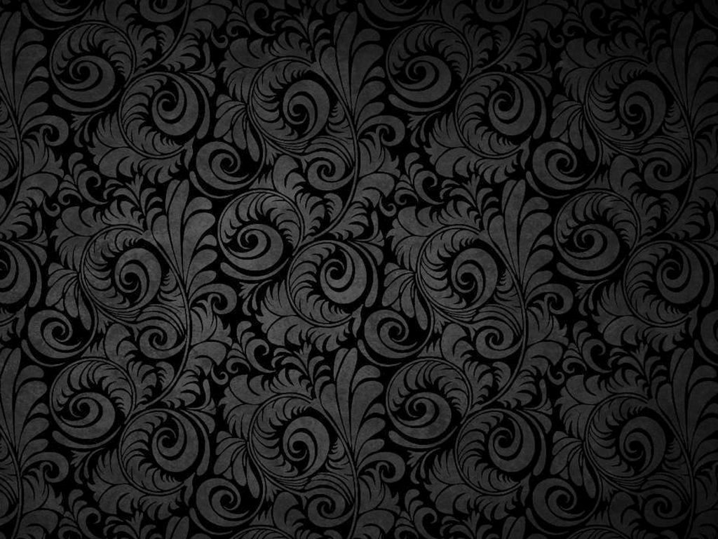 Dark Grey Floral Wallpaper