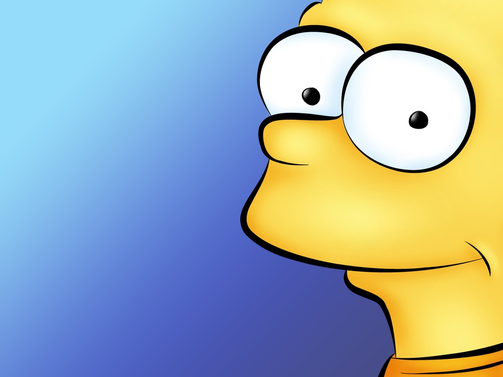 The Simpsons Yellow Cartoon Face Wallpaper