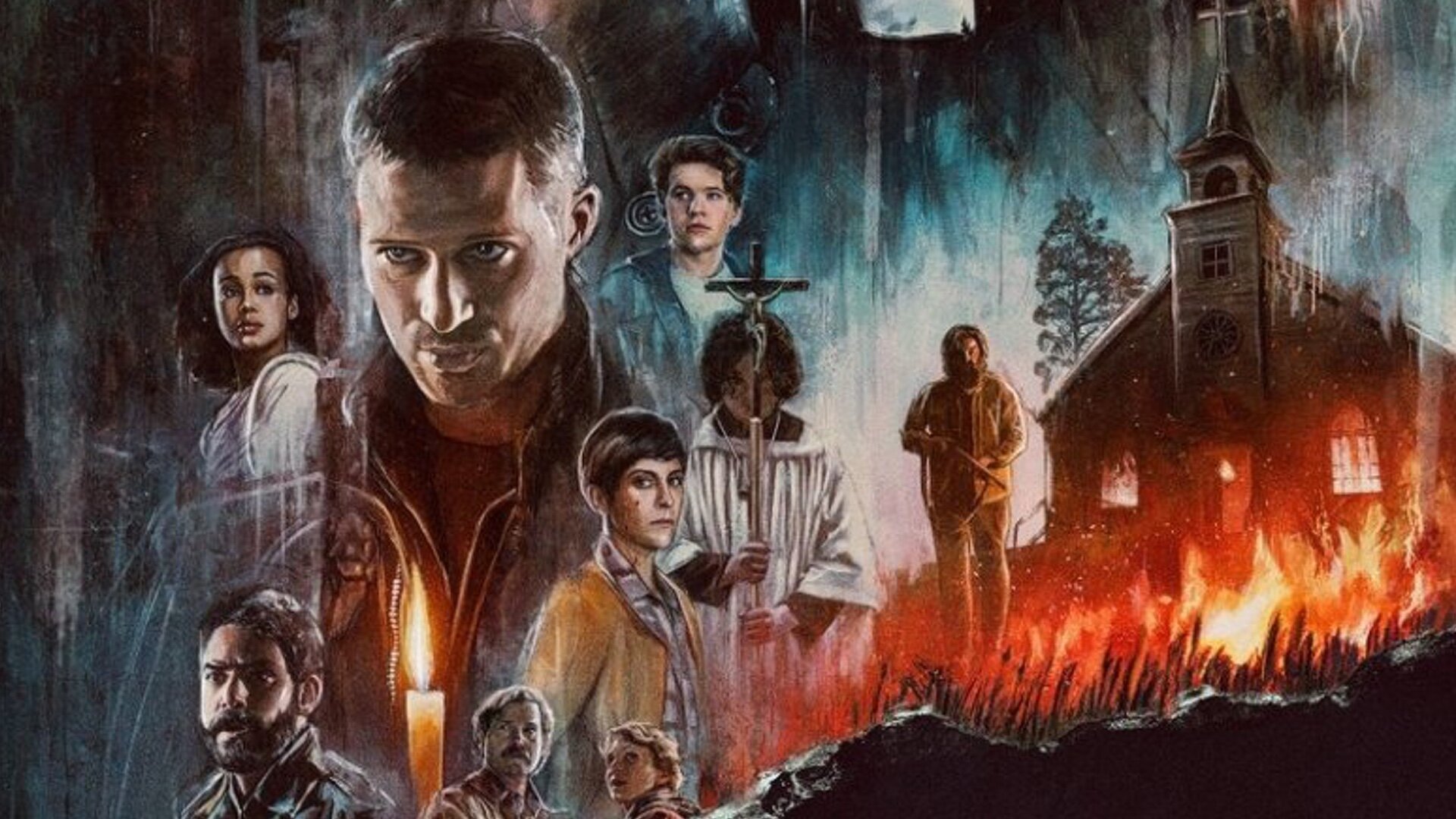 Poster Art For Mike Flanagan's Horror Series MIDNIGHT MASS; New Coming Next Week