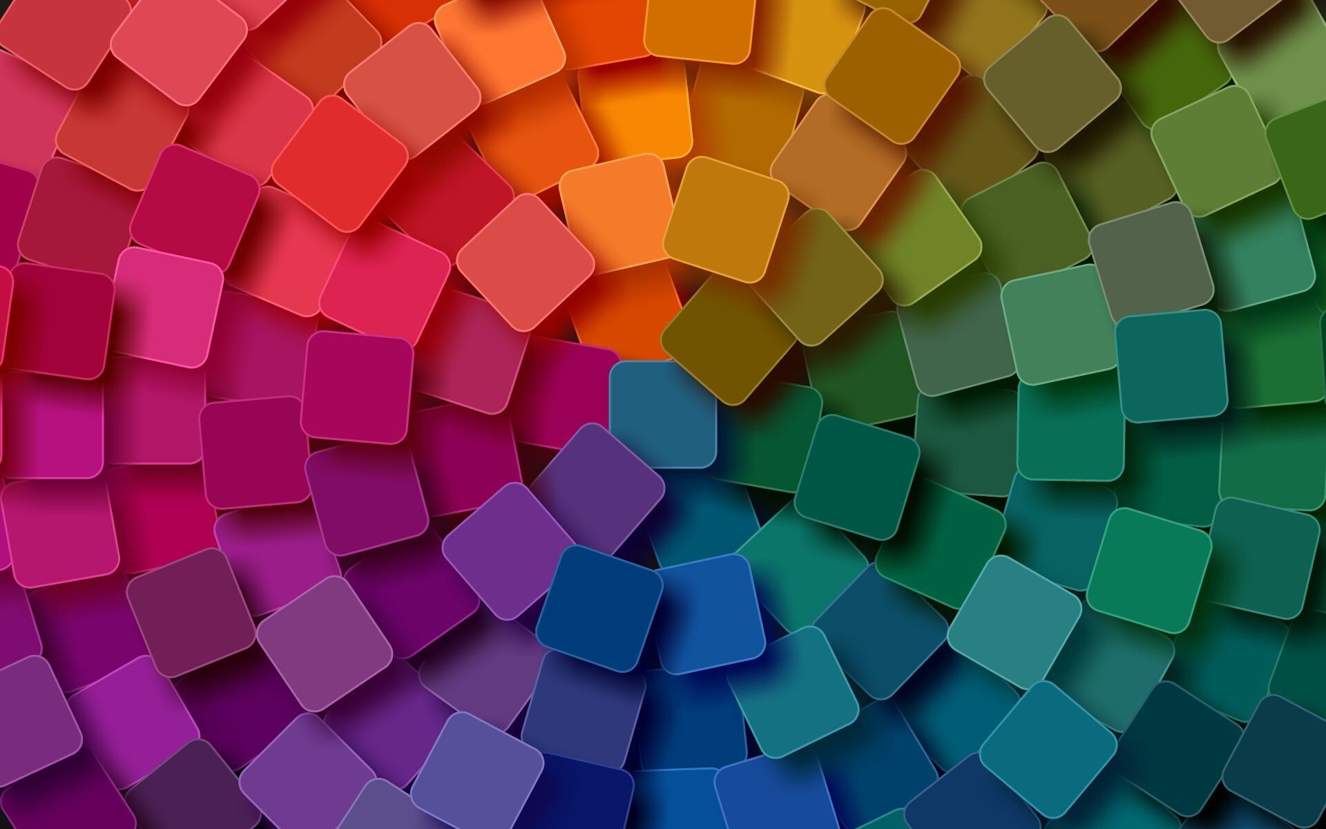Rainbow Geometric Wallpaper