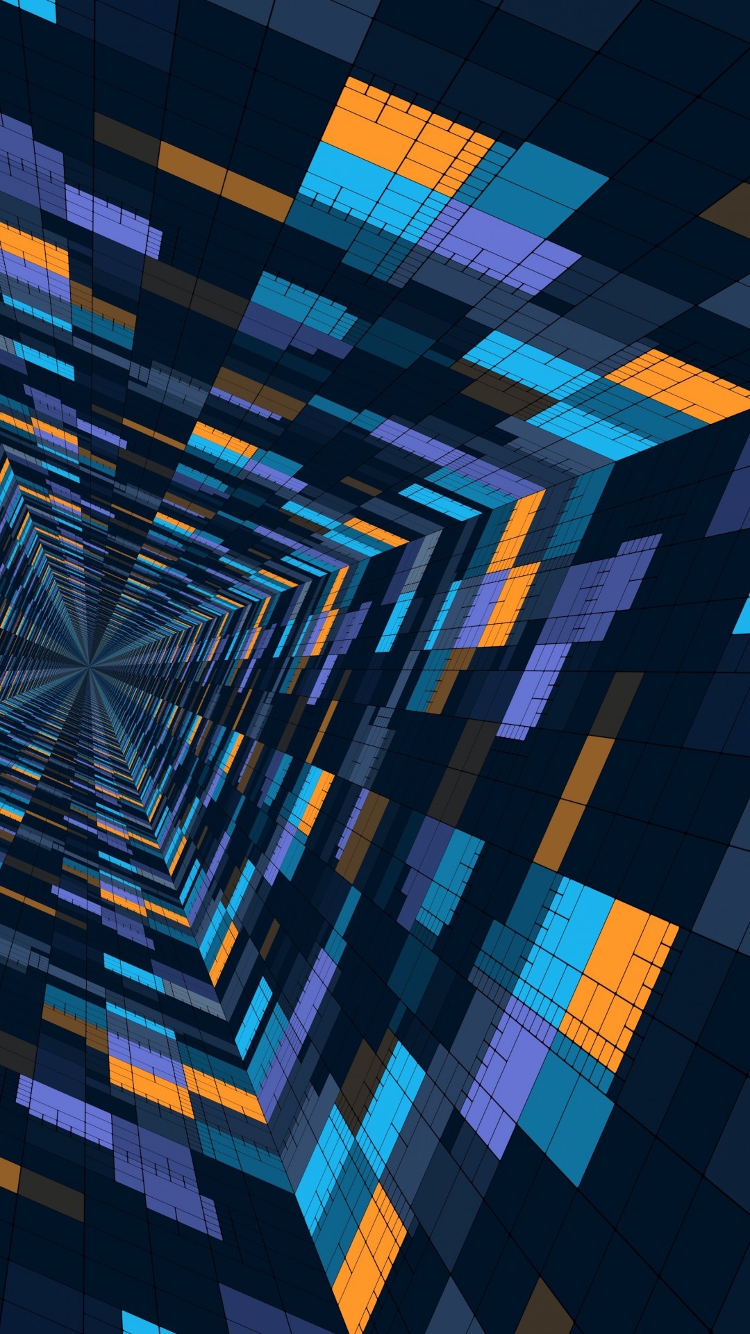 Infinite Hole, Geometric, Squares, Perspective